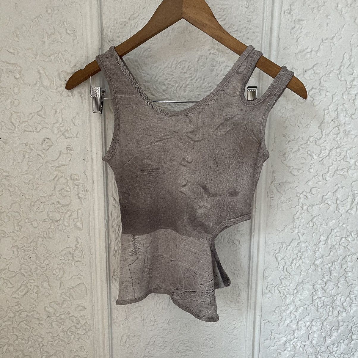 image of Mainline Rusfr Cade Mainline:rus/fr.ca/de Printed Tank Top in Beige, Women's (Size XS)