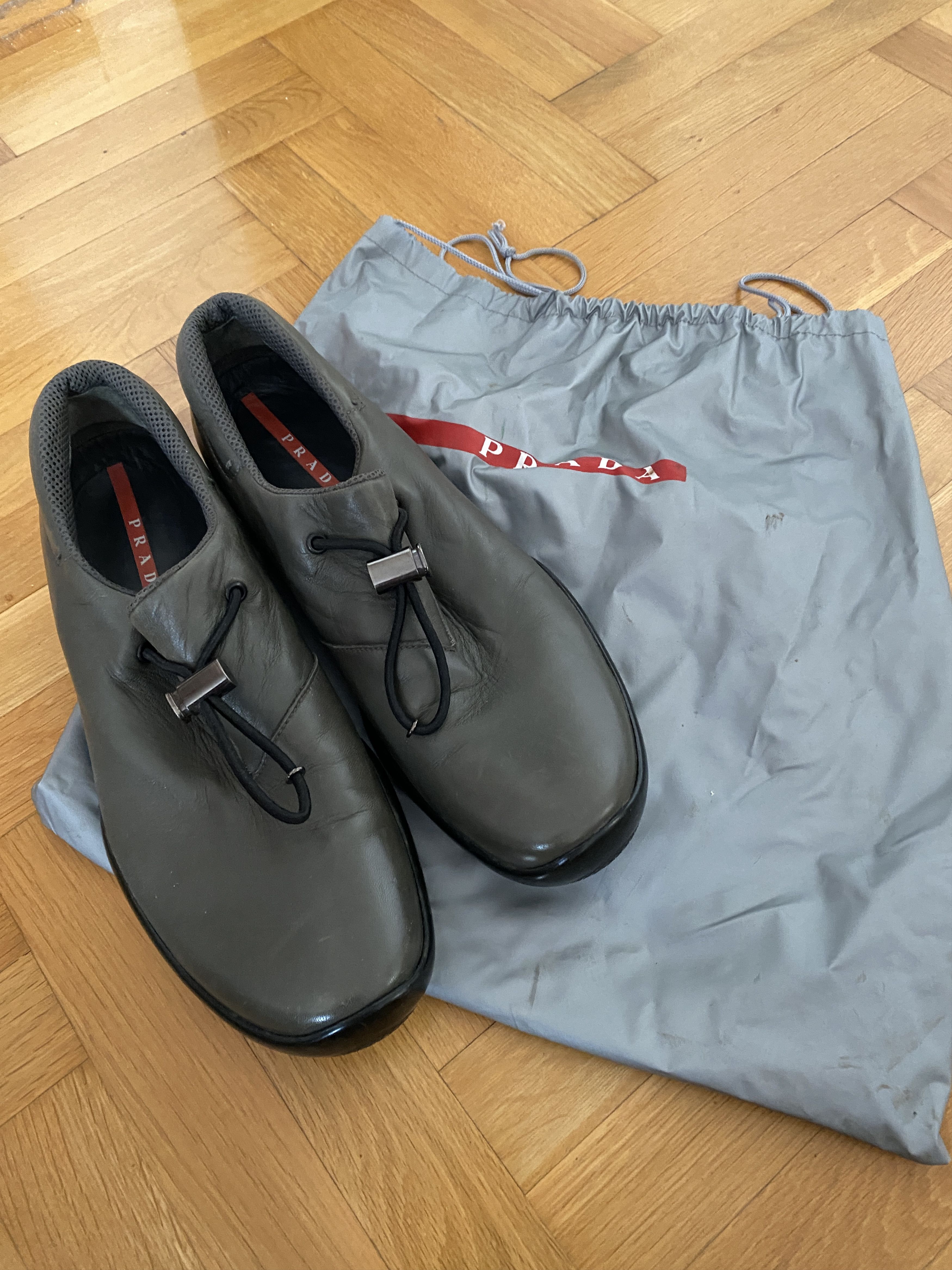 Prada Vintage Prada Leather Shoes Size US 11 / EU 44 - 1 Thumbnail