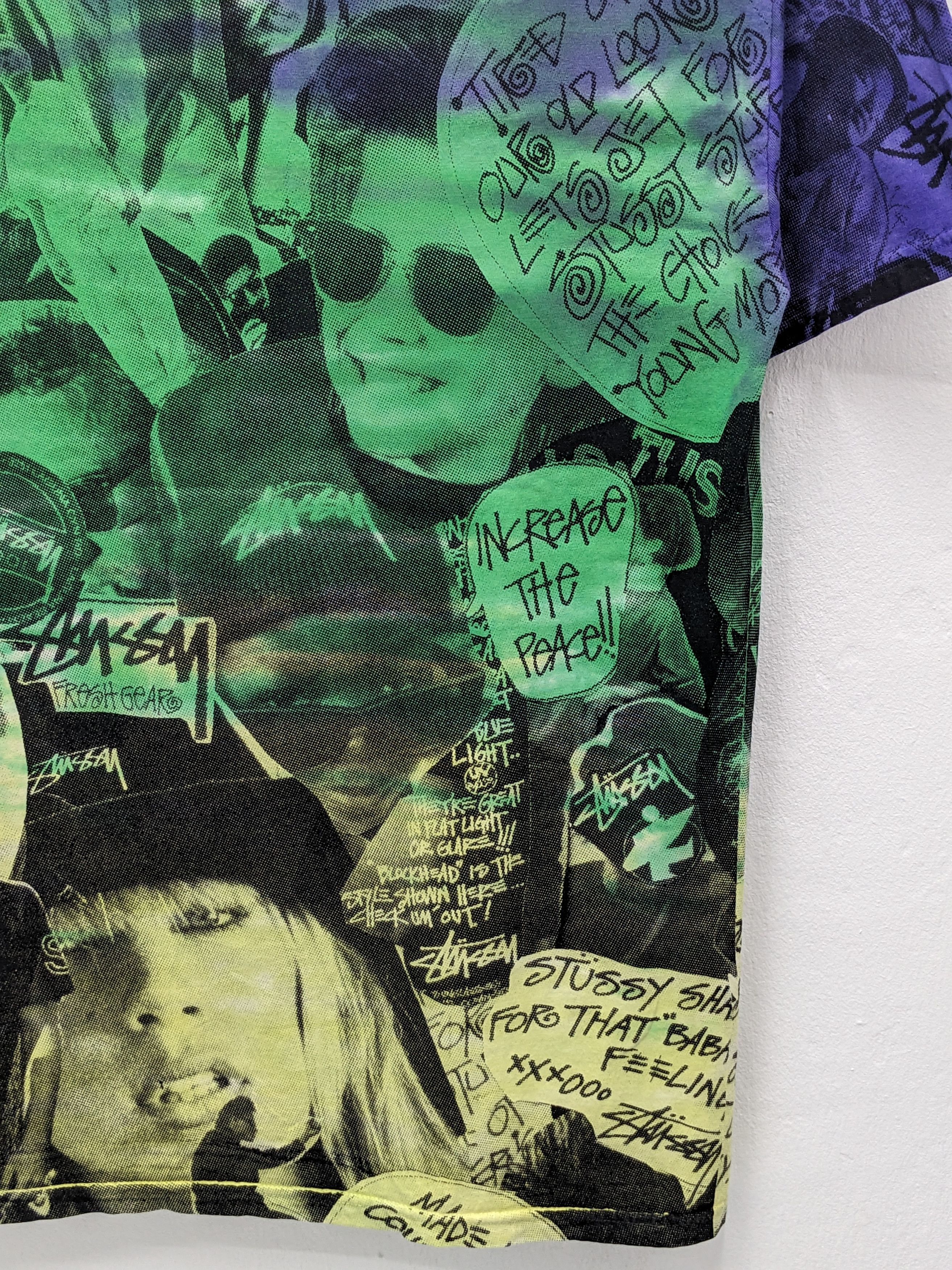 Stussy Rare Stussy Overprint Tshirt Size US L / EU 52-54 / 3 - 9 Thumbnail