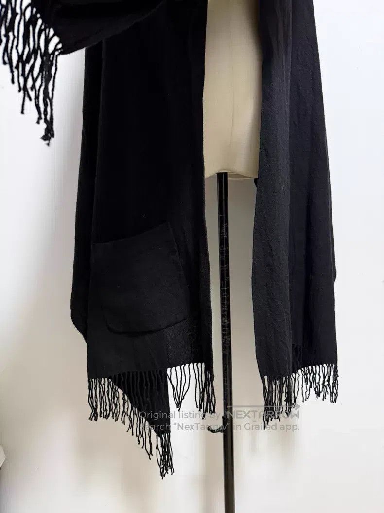 Yohji Yamamoto Yohji Yamamoto size os Black wool Cape Size US M / EU 48-50 / 2 - 6 Thumbnail