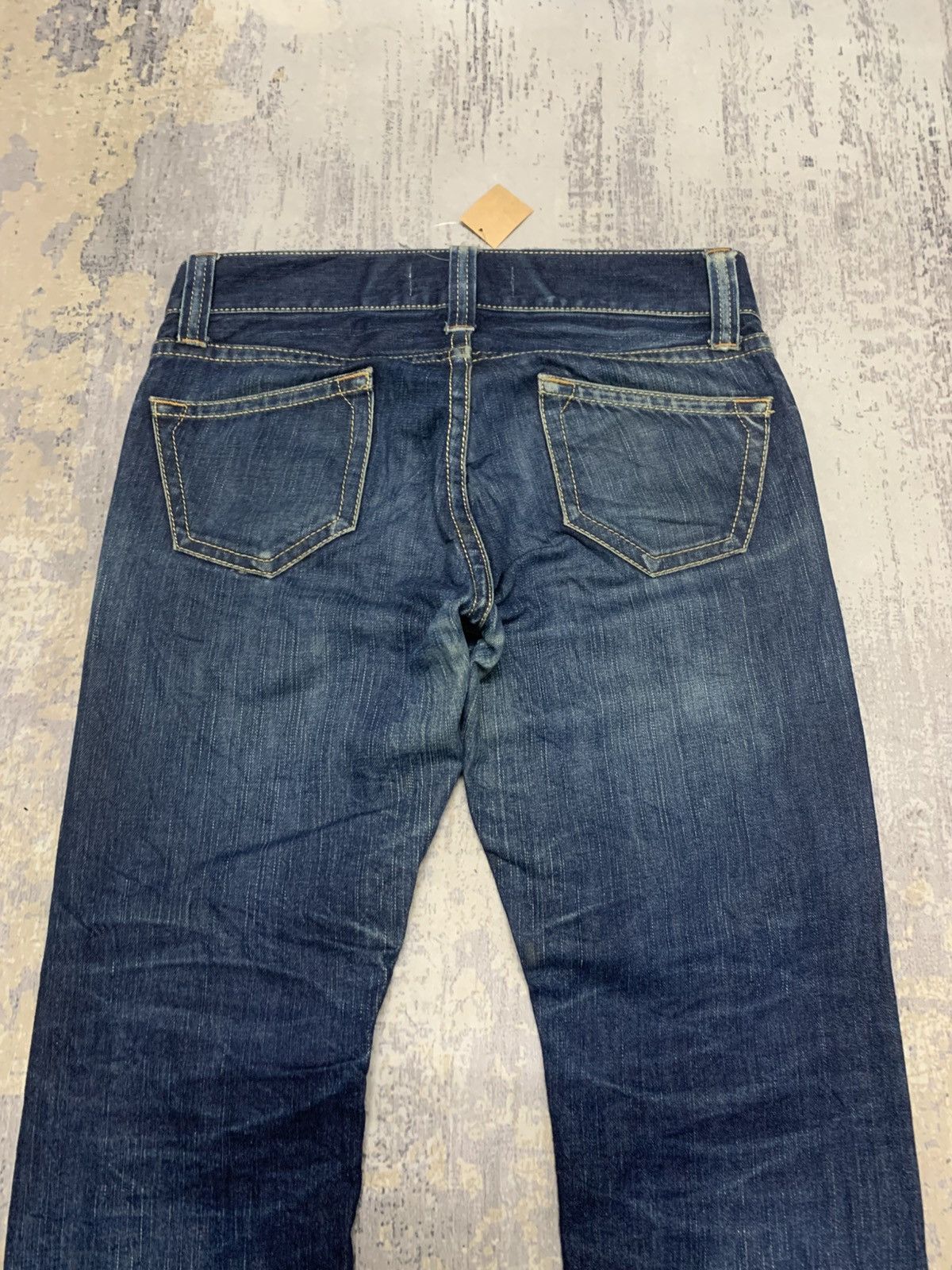 Japanese Brand Urban Research Safety Pin Custom Indigo Blue Denim Jeans Size US 33 - 9 Thumbnail