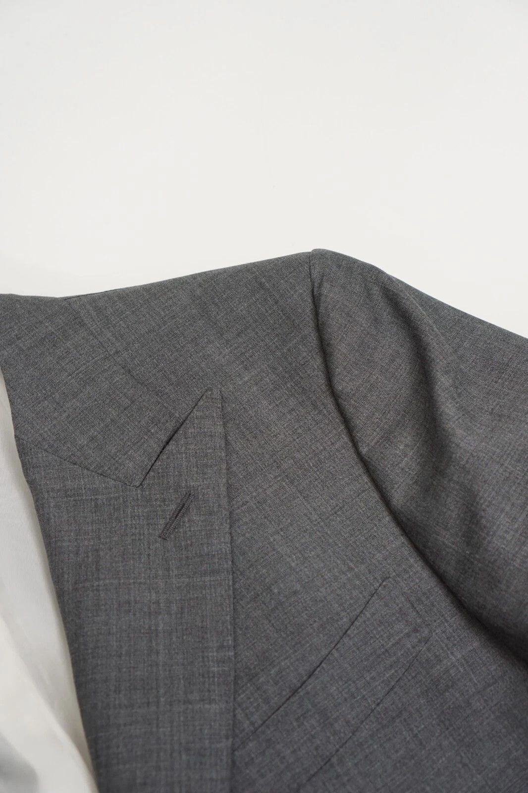Suitsupply Men Suitsupply Blazer Washington Grey Peak Wool Mohair US44 Size 44R - 4 Thumbnail