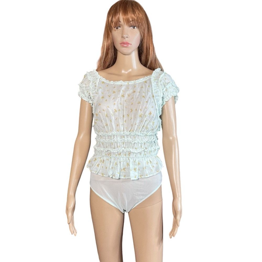 Free People NWT New Free People Light Green Feel Good Bodysuit Size M Size M / US 6-8 / IT 42-44 - 3 Thumbnail