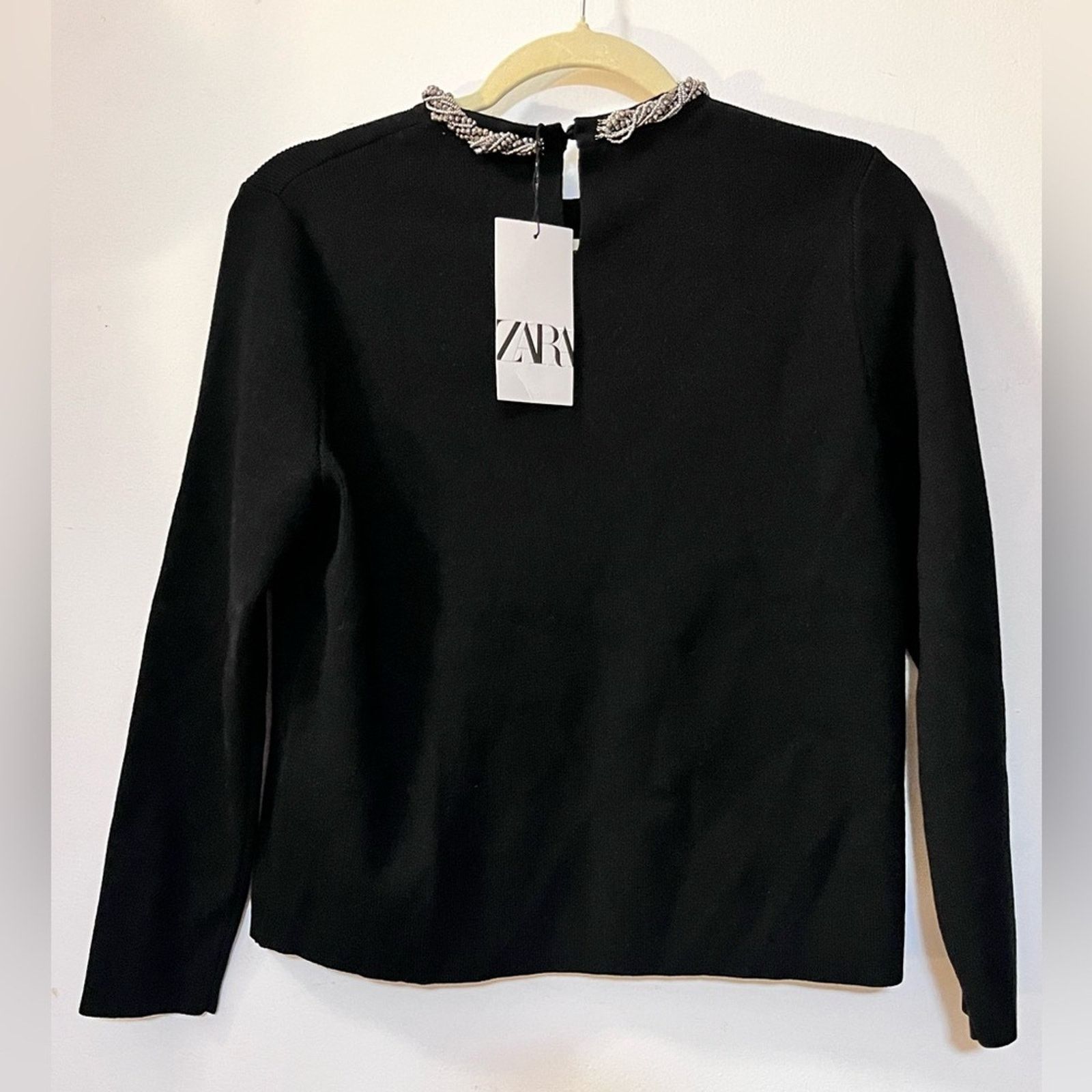 Zara Nwt-Zara- JEWEL NECK KNIT SWEATER-M Size M / US 6-8 / IT 42-44 - 6 Thumbnail