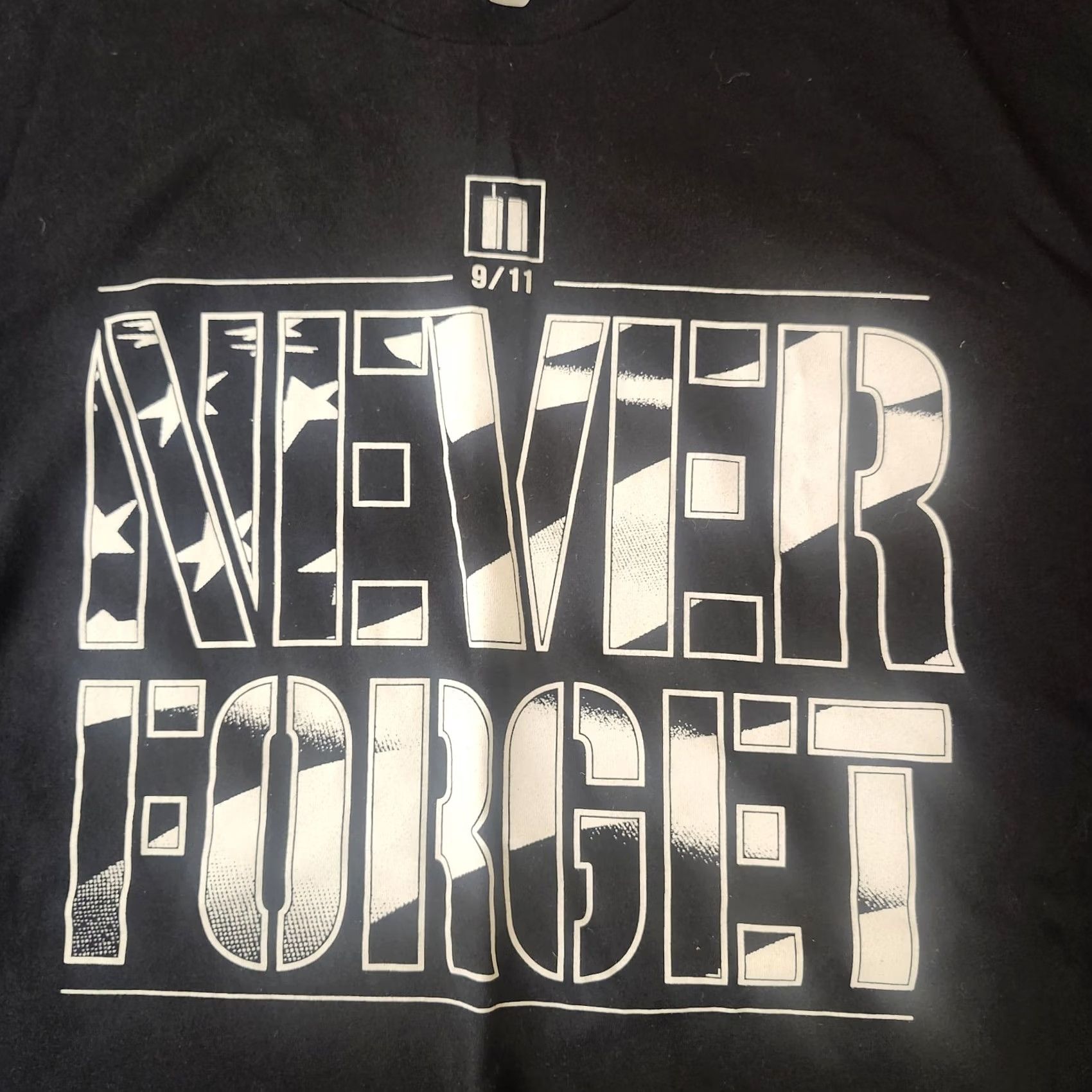 Next Level Never Forget 9/11 Shirt Mens XL Patriotic USA Flag Graphic Tee Black Size US XL / EU 56 / 4 - 3 Thumbnail