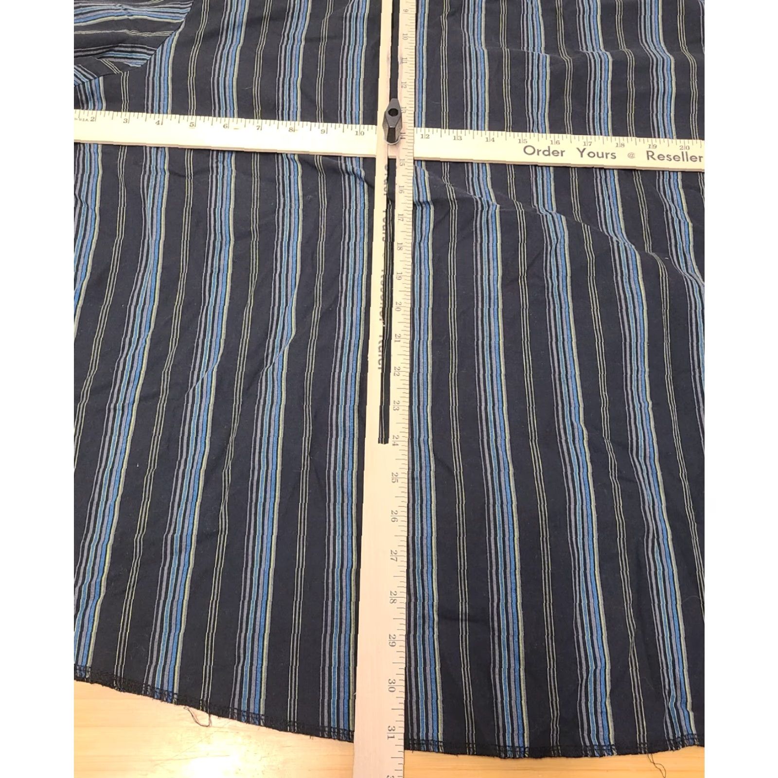 Wrangler Wrangler Shirt Adult Big 2X Black Blue Striped Western Wear Long Sleeve Mens Size US XXL / EU 58 / 5 - 8 Thumbnail