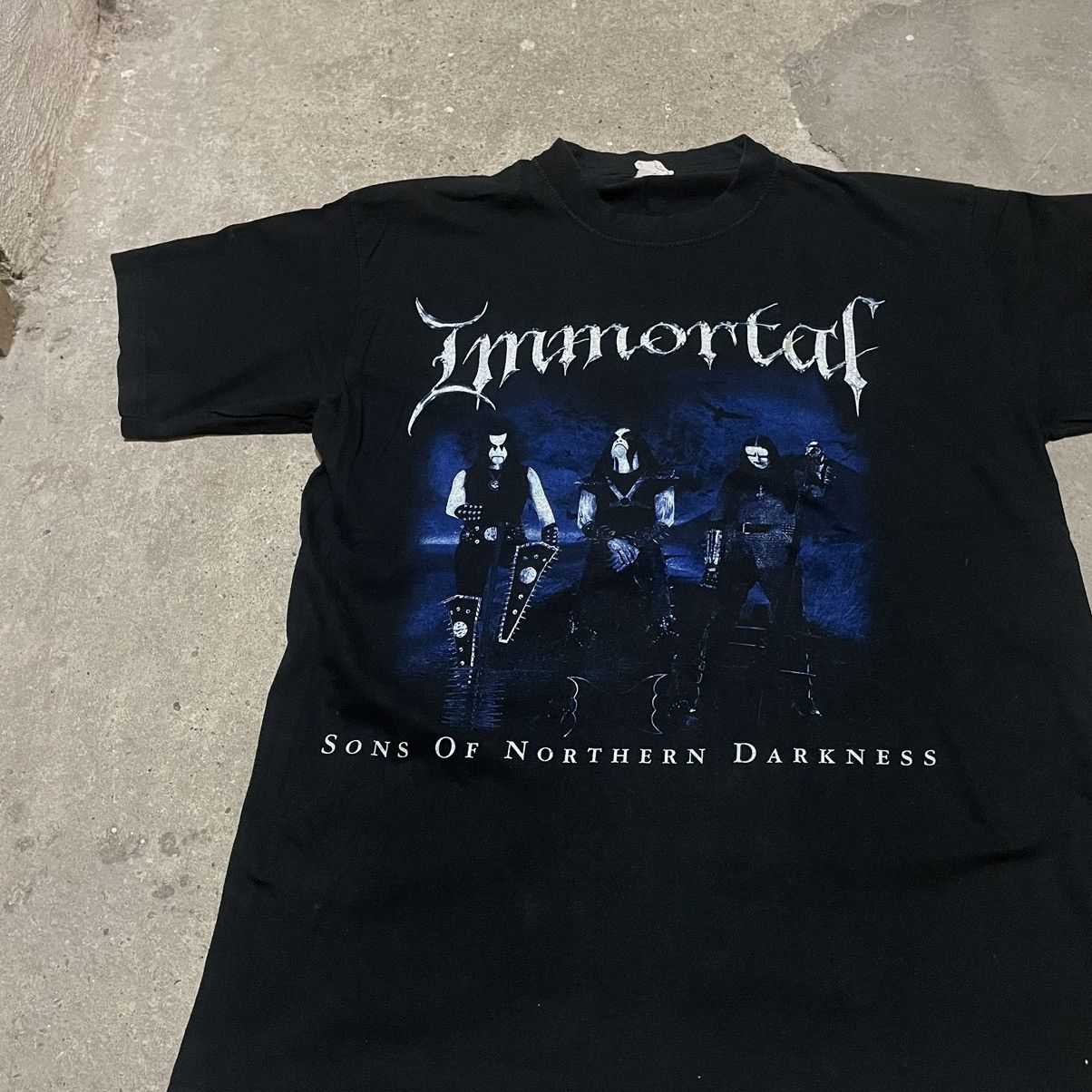 Band Tees × Vintage Vintage immortal dark metal t-shirt 2002 Size US L / EU 52-54 / 3 - 3 Thumbnail