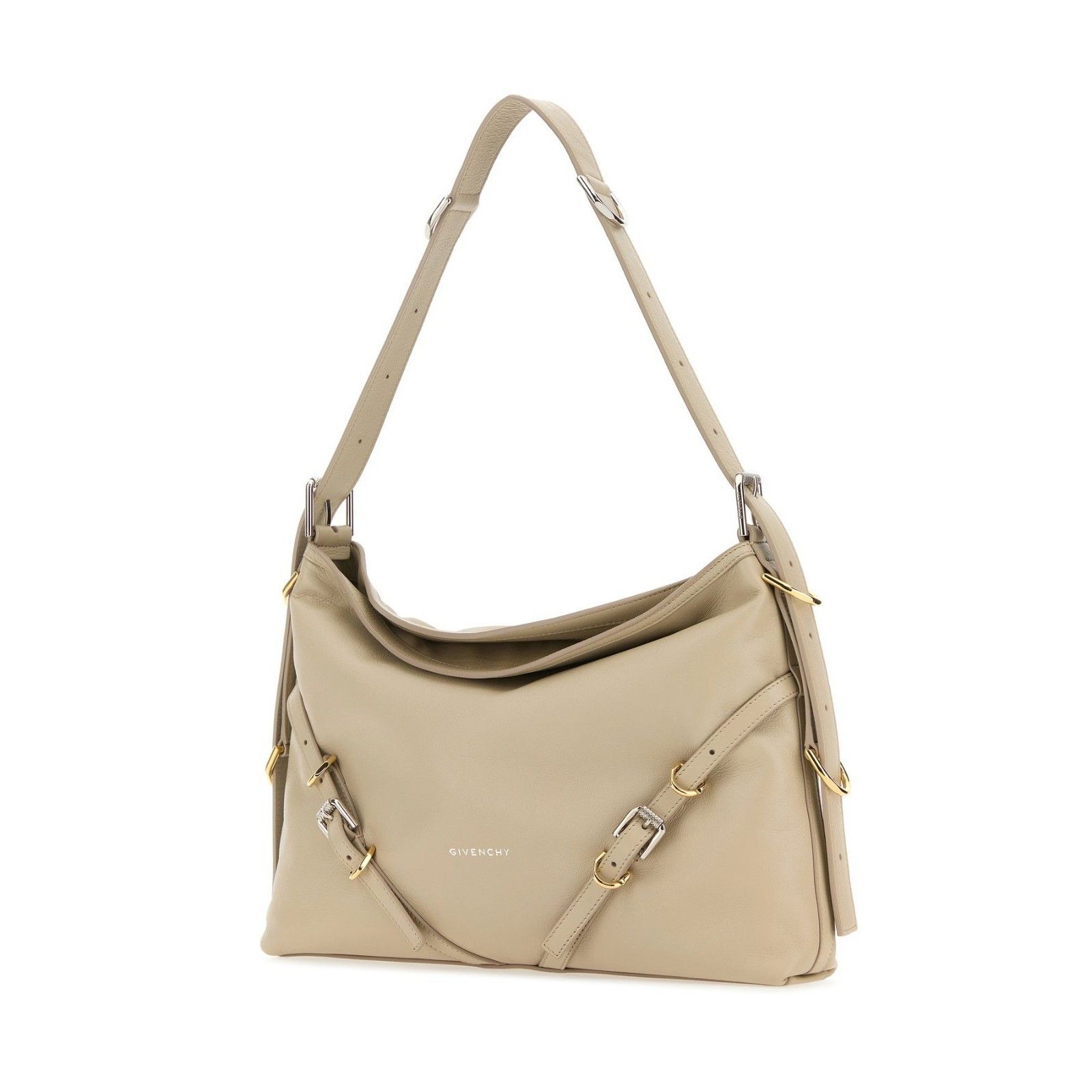Givenchy GIVENCHY Voyou Medium Sand Beige Leather Shoulder Bag New Size ONE SIZE - 2 Thumbnail