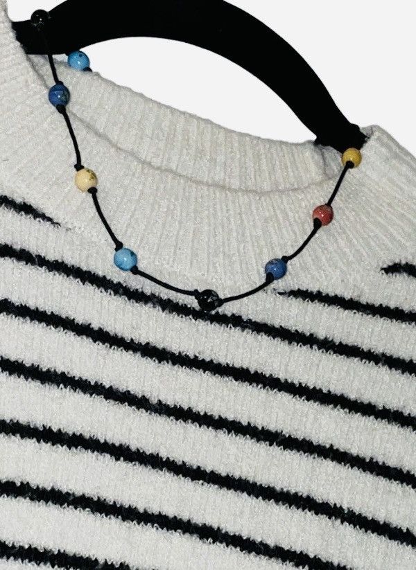 Vintage Vintage Cloisonne Beaded Leather Necklace Size ONE SIZE - 1 Thumbnail