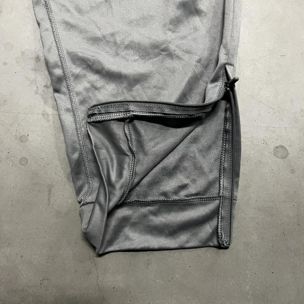 Nike × Vintage Vintage Y2K Nike Grey Trackpants with leg zippers! Size US 38 / EU 54 - 6 Thumbnail