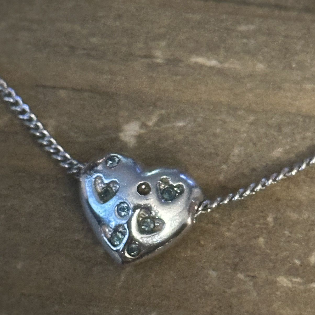 Vintage Vintage floating heart necklace Size ONE SIZE - 3 Thumbnail