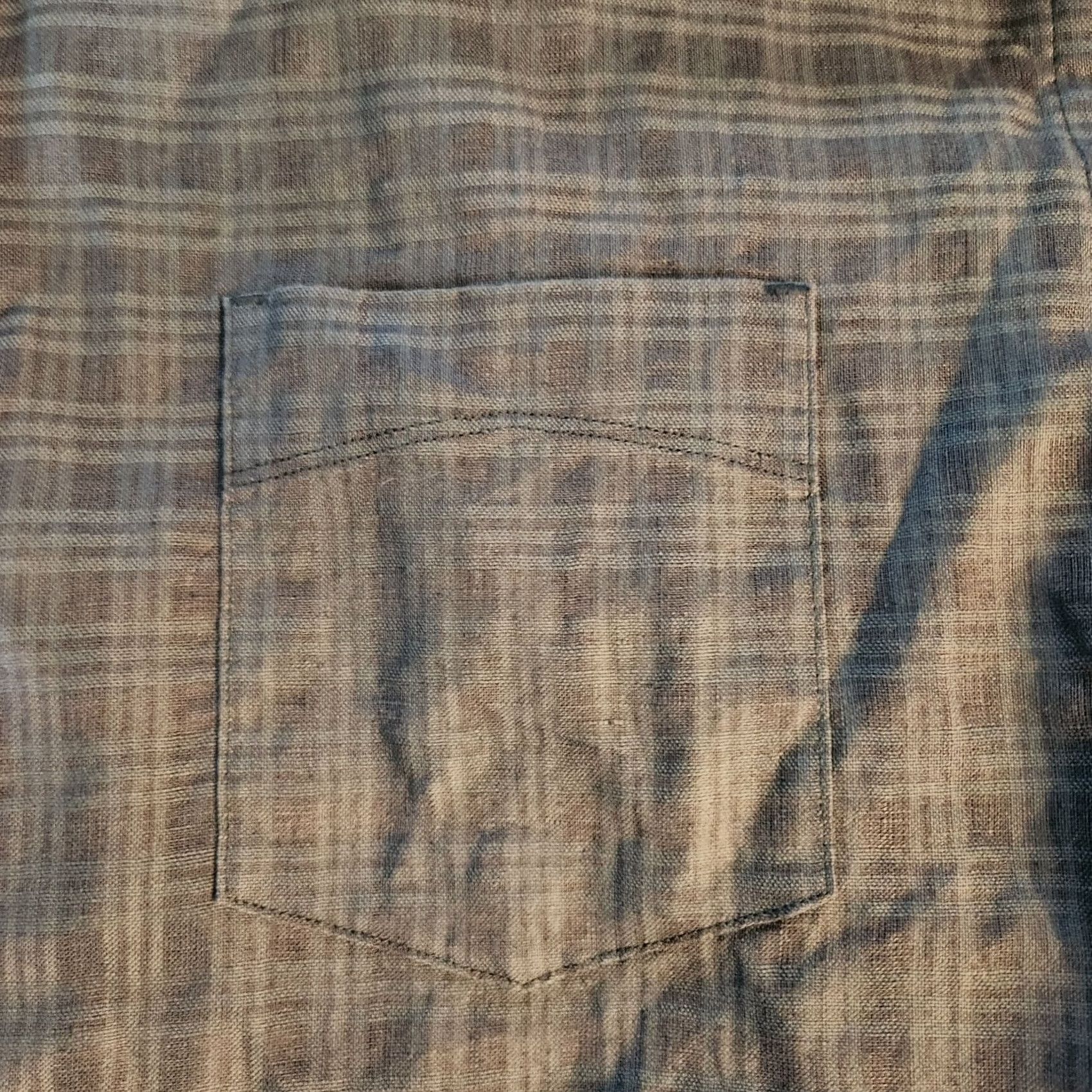 Tommy Bahama VINTAGE Tommy Bahama Shirt Mens XL Blue Plaid Stretch Linen Blend Button Beach NEW Size US XL / EU 56 / 4 - 5 Thumbnail