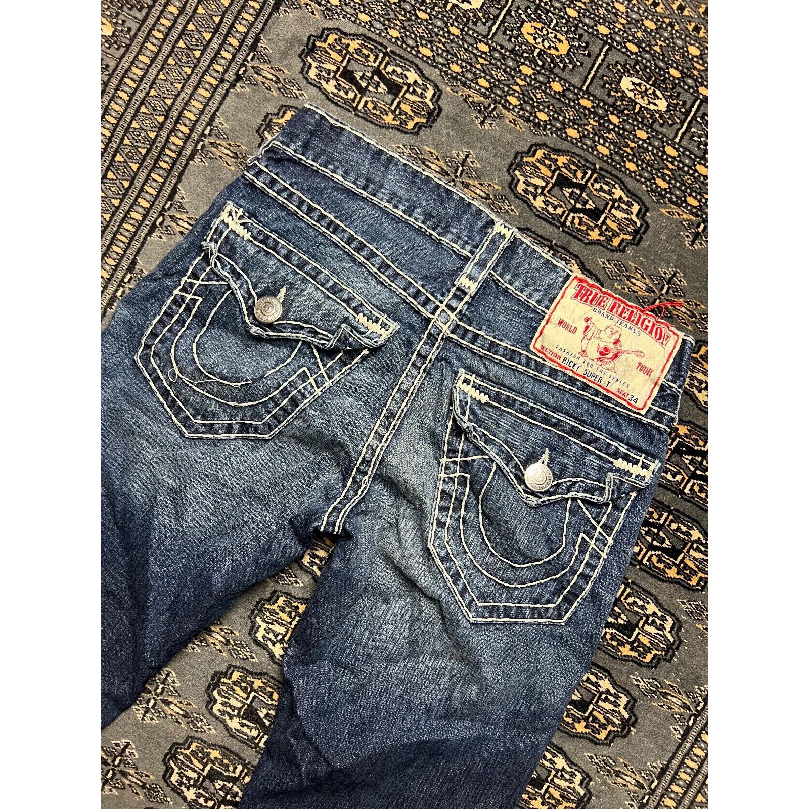 Vtg True Religion Ricky Super T Bootcut Jeans Size 32 Made In USA