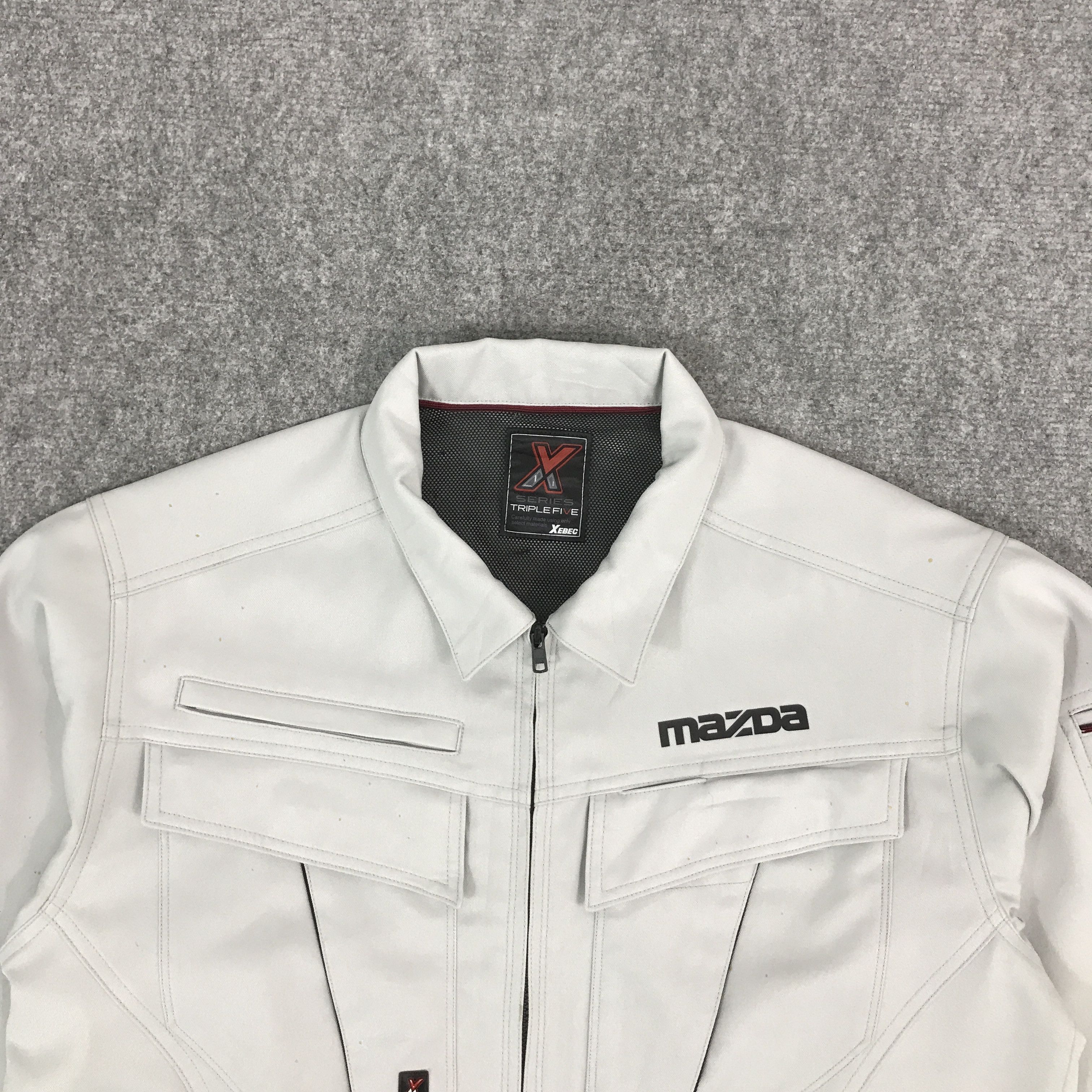 Japanese Brand × Sports Specialties MAZDA RACING LIGHT GRAY CUSTOM JAPAN JACKET Size US L / EU 52-54 / 3 - 3 Thumbnail