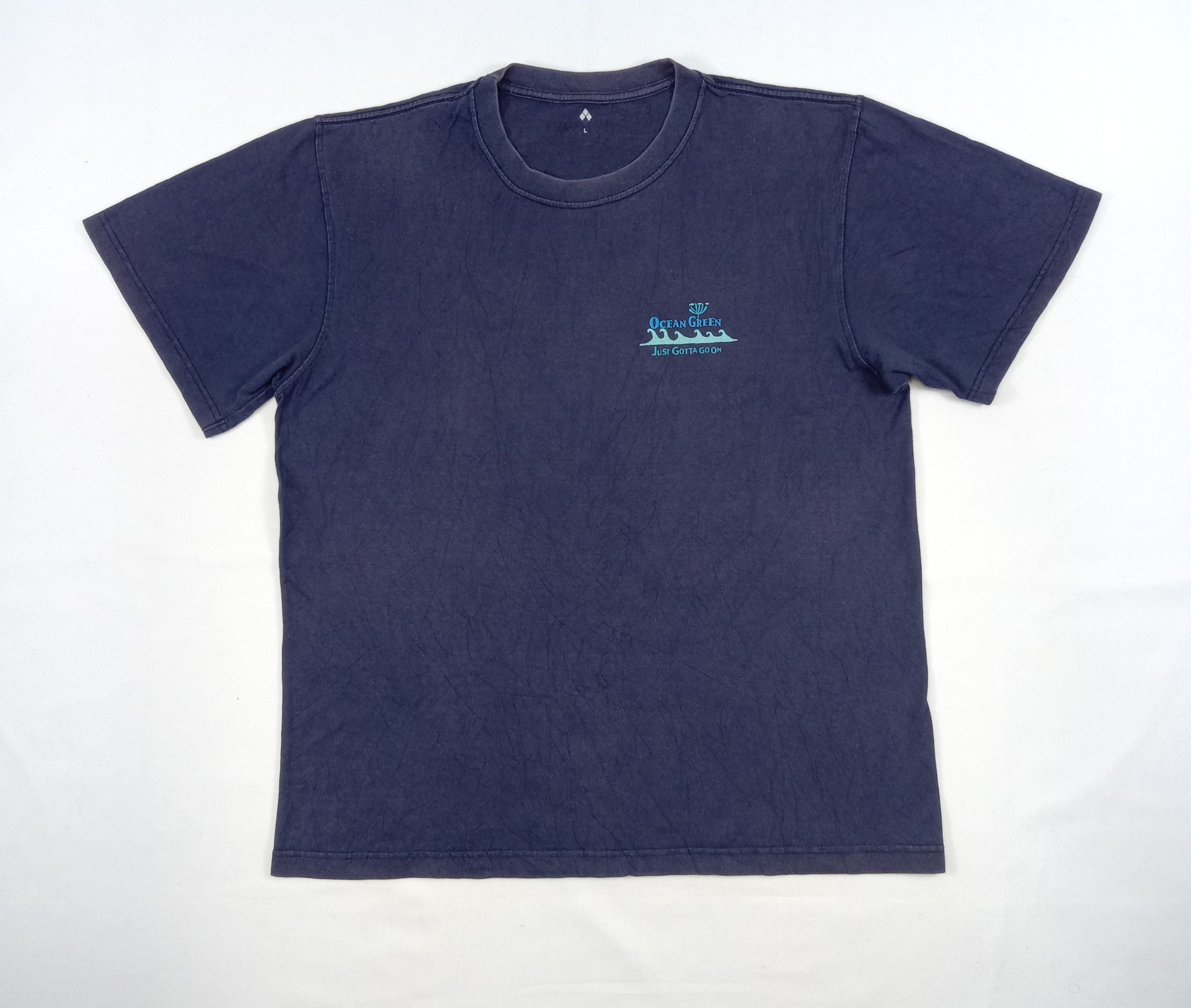 Montbell Vintage Montbell Ocean Green T Shirt Size US L / EU 52-54 / 3 - 3 Thumbnail