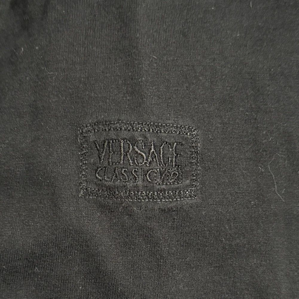 Versace 90s Versace Classic V2 Black Embroidered Logo Short Sleeve Size US XXL / EU 58 / 5 - 5 Thumbnail