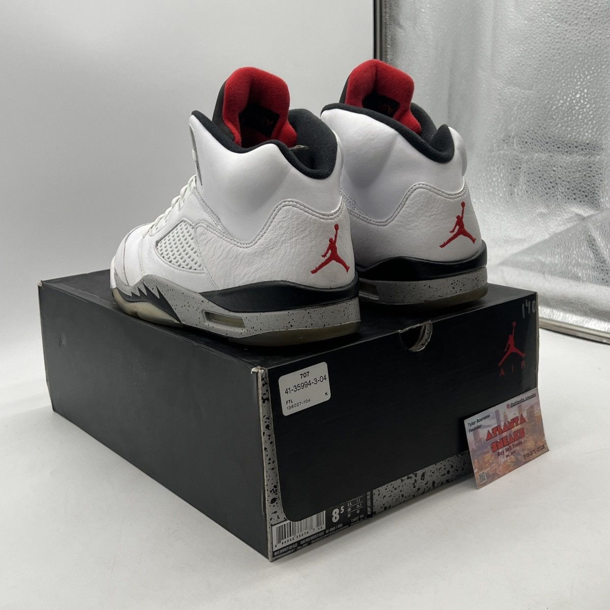Jordan Brand Air Jordan 5 white cement Size US 8.5 / EU 41-42 - 4 Thumbnail