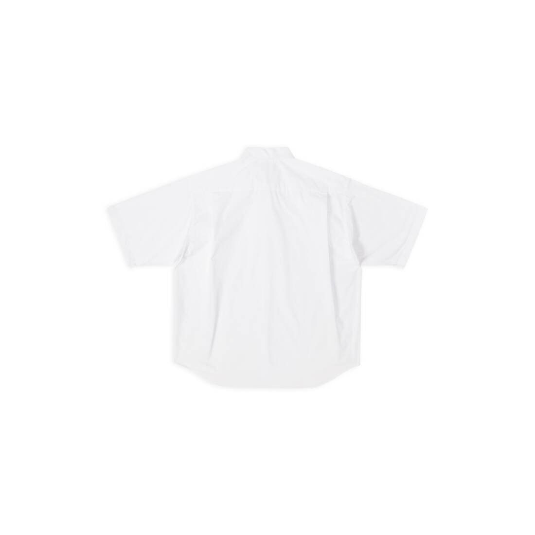 Balenciaga o1in1g0425 BB Icon Short Sleeve Shirt in White Size US M / EU 48-50 / 2 - 6 Thumbnail