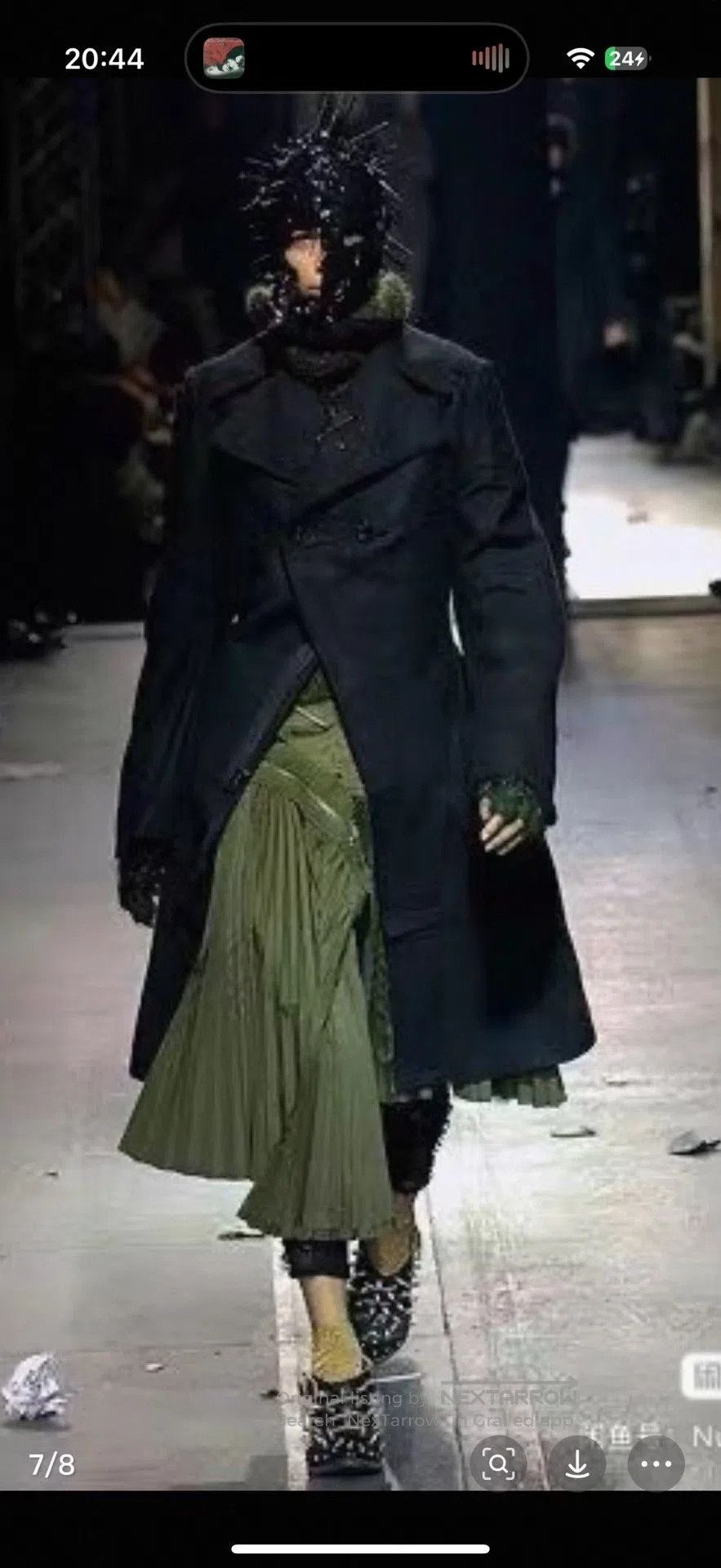 Junya Watanabe Junya Watanabe 2006AW Deconstructed Military Skirt. Size 22" - 7 Thumbnail