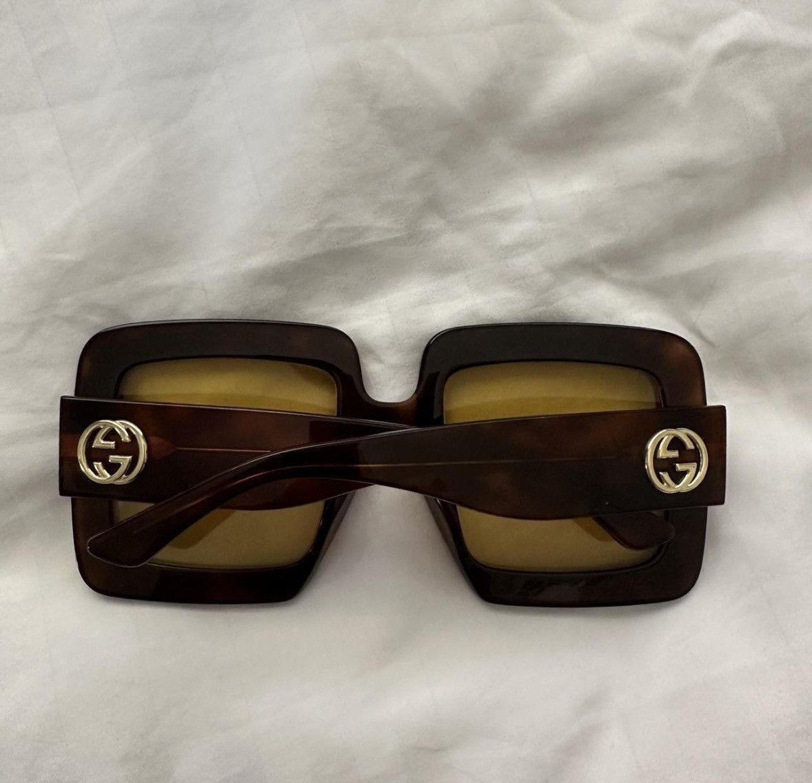 Gucci Gucci tortoise shell square sunglasses Size ONE SIZE - 3 Thumbnail