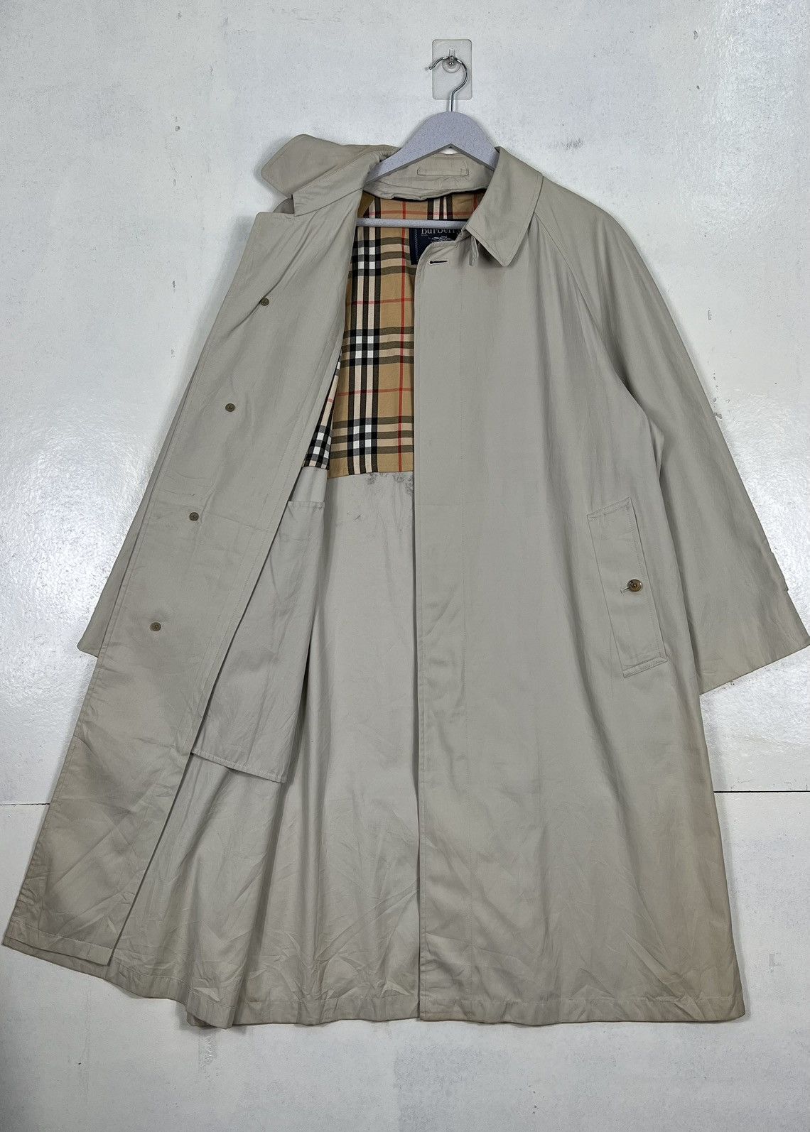 🔥 VINTAGE BURBERRY NOVA CHECK TRENCH COAT
