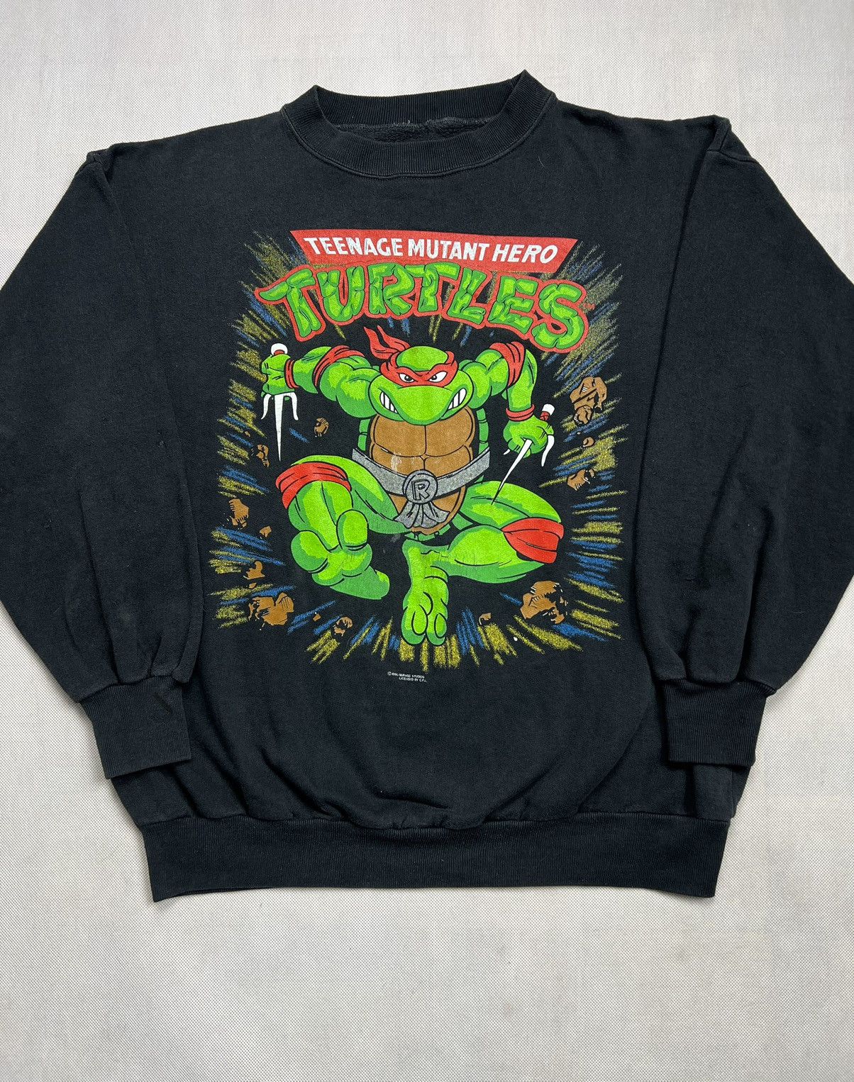 image of Sweatshirt Turtles 1990S Vintage Teenage Mutant Hero, Men's (Size XL)