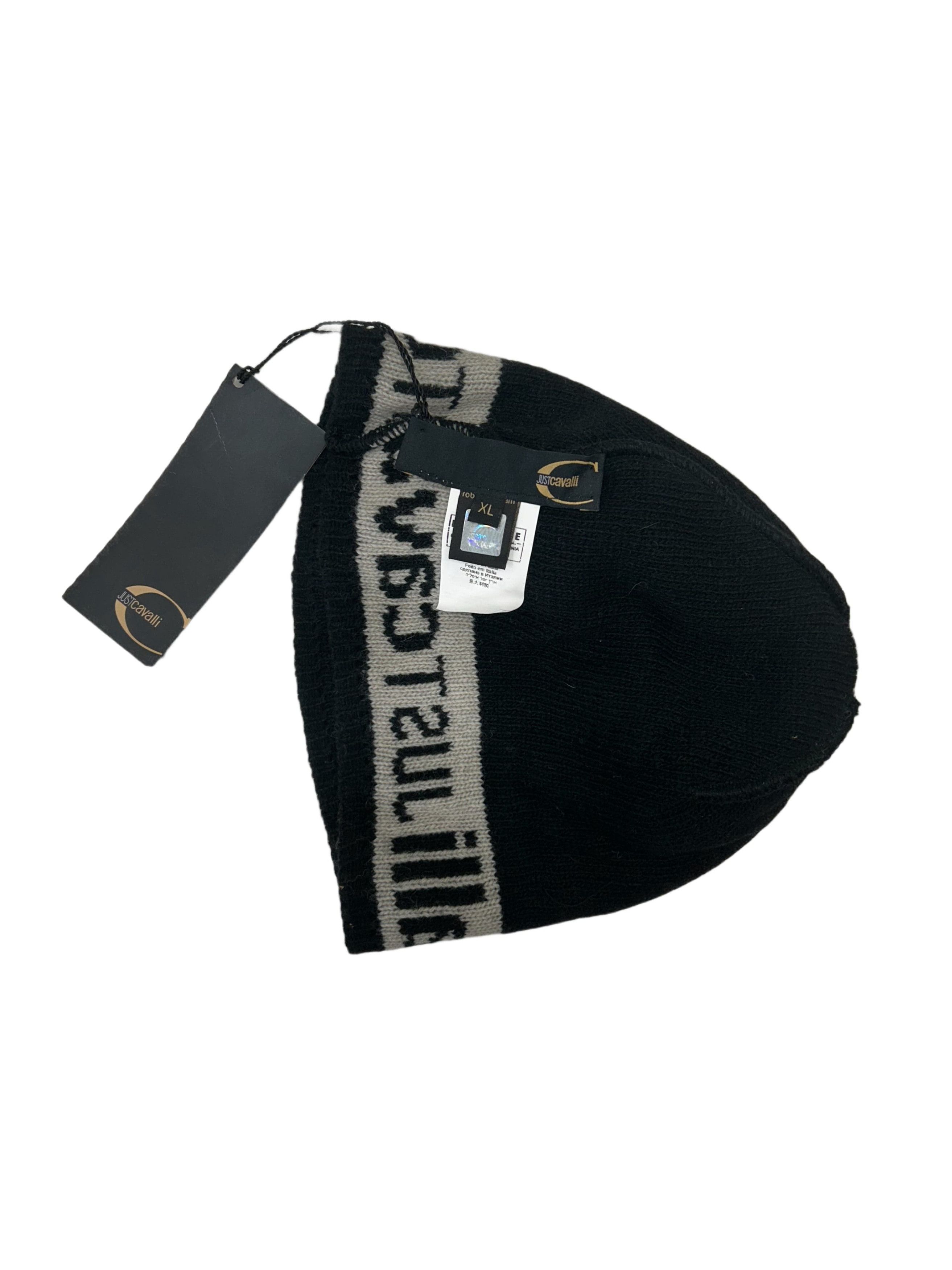 Just Cavalli Just Cavalli Black Wool Beanie With IntarsiaJustCavalli'Logo Size 36 - 4 Thumbnail