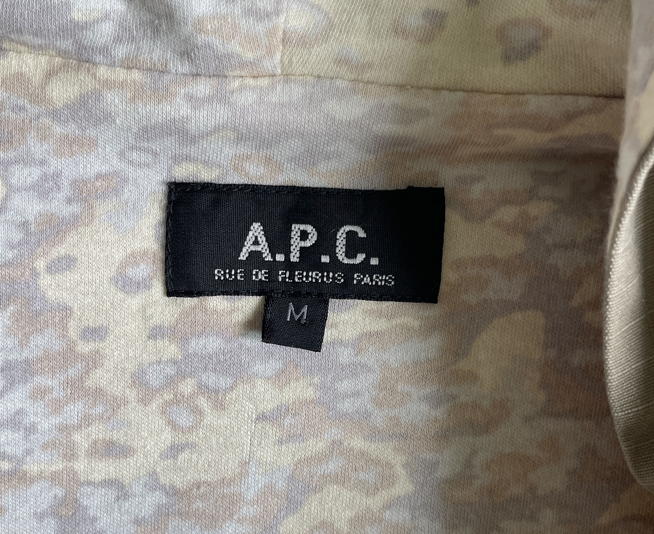 A.P.C. A.P.C. Grey Zip Up Hooded Jacket Size US M / EU 48-50 / 2 - 4 Thumbnail