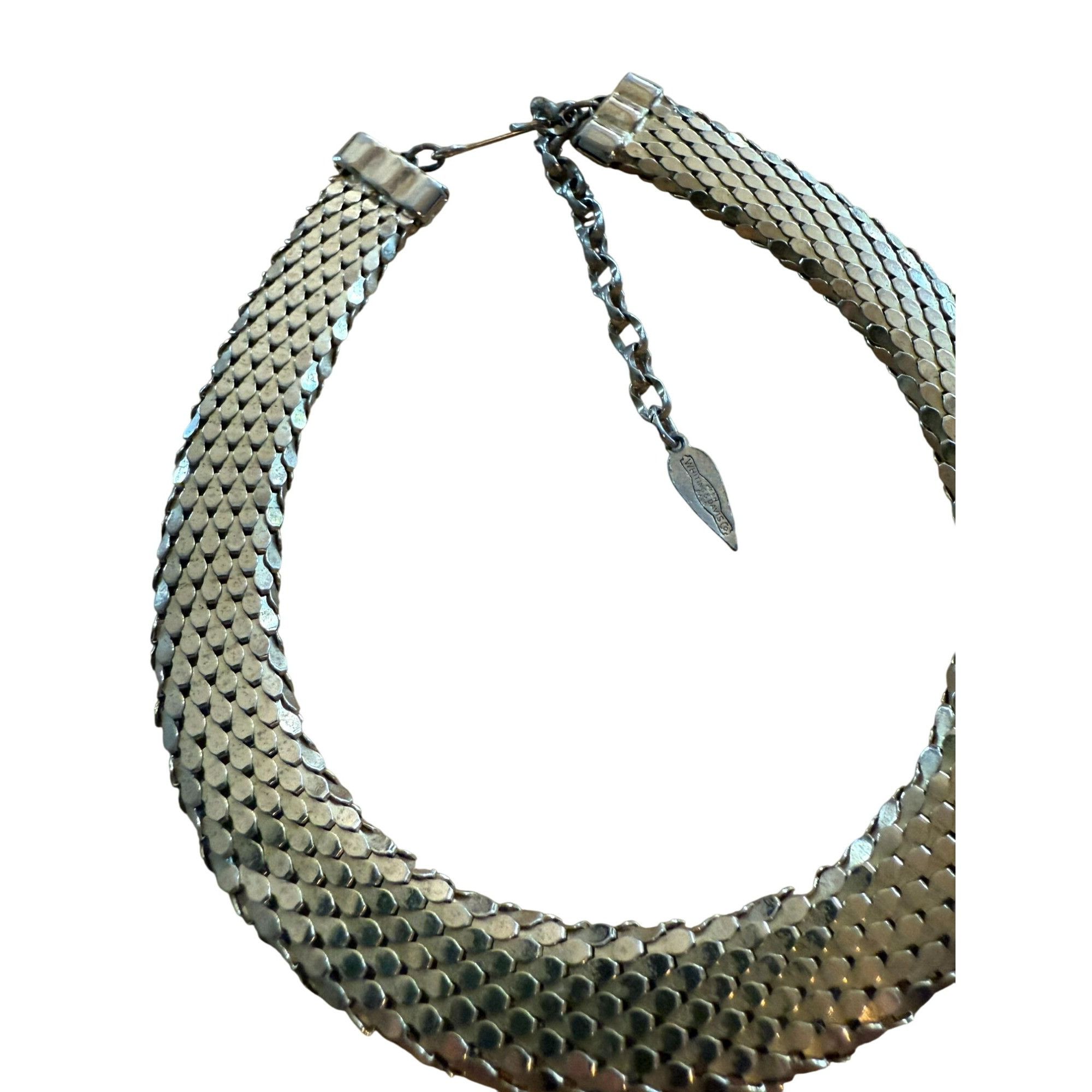 Other Vintage Whiting & Davis Gold tone Mesh Choker Necklace 11 in Size ONE SIZE - 2 Thumbnail