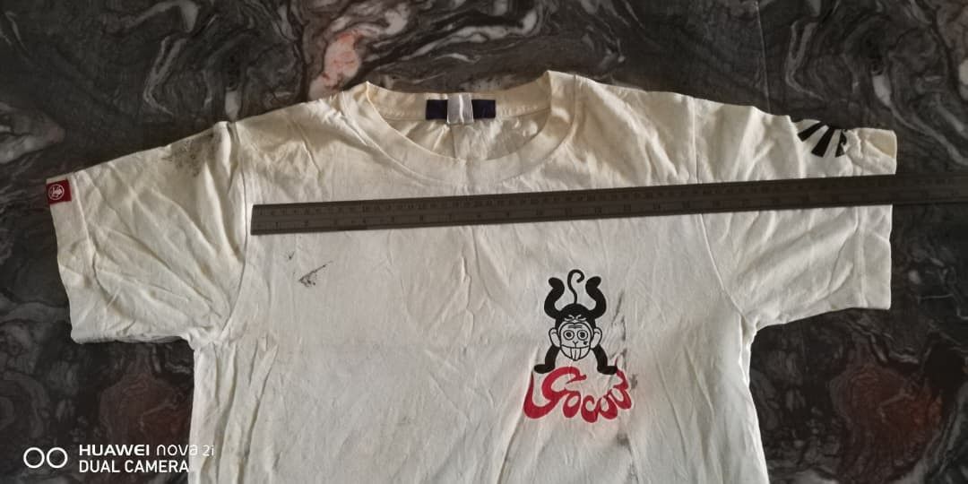Vintage k6 Rare Vintage GO-COO Powers Rock Monkey Made Sukajan Tee Size US L / EU 52-54 / 3 - 8 Thumbnail