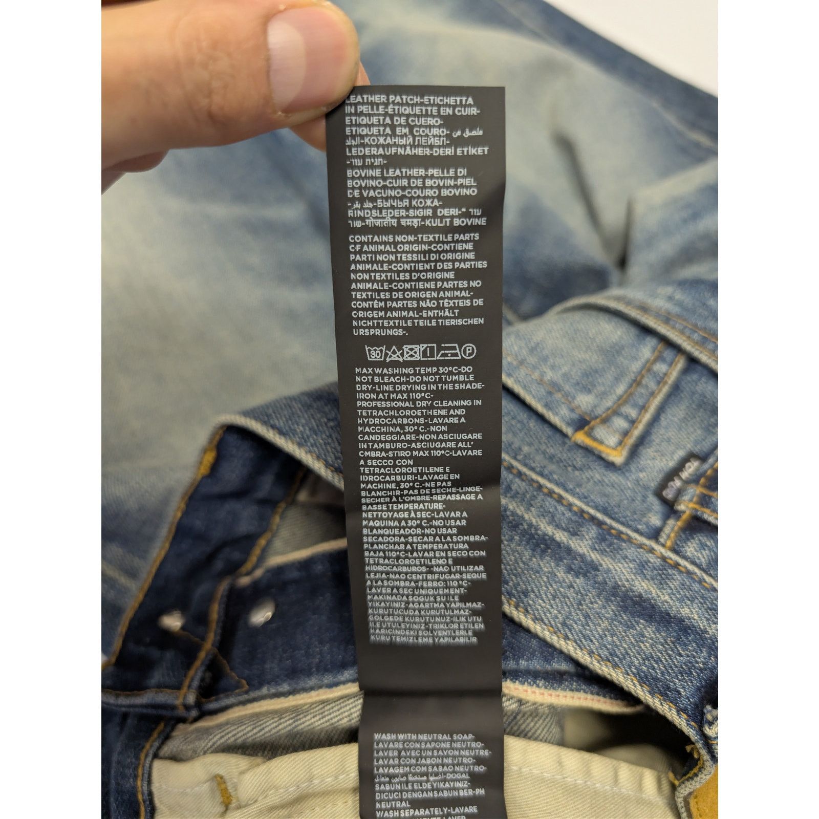 Tom Ford o1rshd1 Straight Jeans in Indigo Blue 32 Size US 32 / EU 48 - 17 Thumbnail
