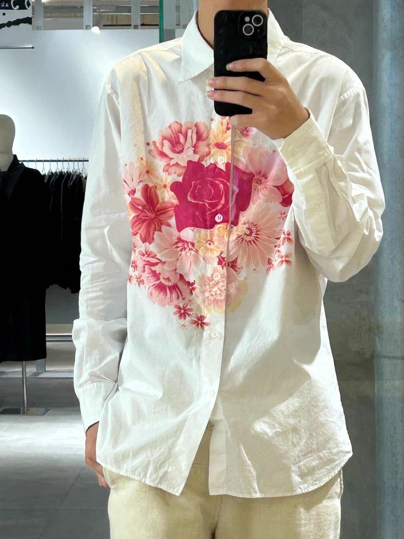 Yohji Yamamoto Ys Yohji Yamamoto Floral Shirt Size 4 Size US XS / EU 42 / 0 - 1 Thumbnail