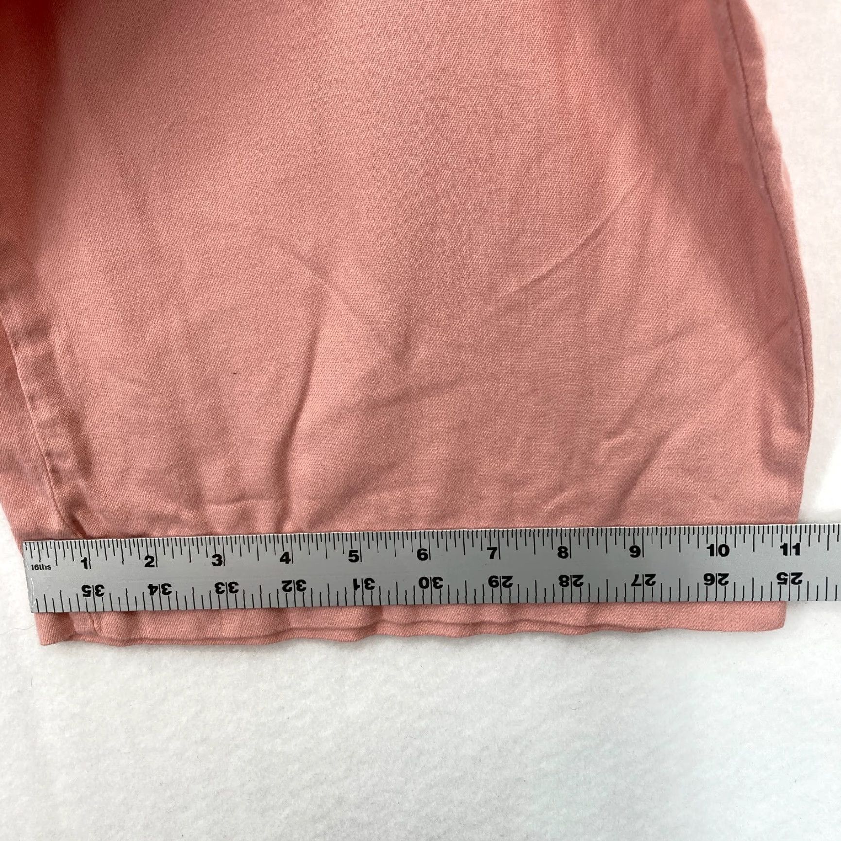 Vintage Seven7 Pants Women's 10 Wide Leg Cropped Pink Belted Patch Pockets Casual NWT Size 32" / US 10 / IT 46 - 7 Thumbnail