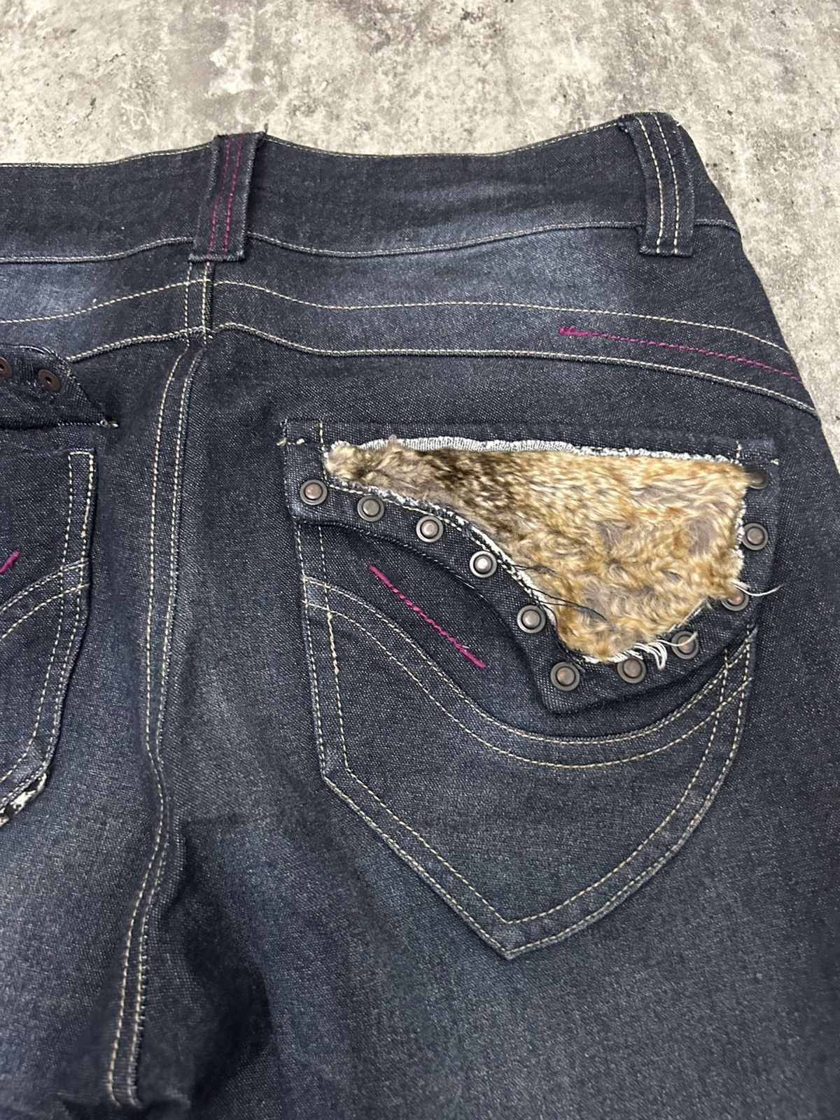 If Six Was Nine × Le Grande Bleu (L.G.B.) × Tornado Mart Maliani Mudwash Studded Boot Cut Jeans Size US 28 / EU 44 - 11 Thumbnail