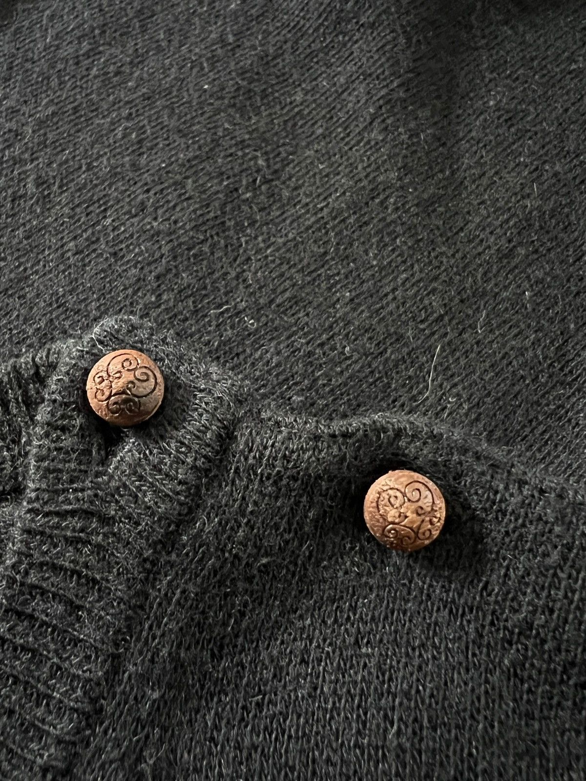 Number (N)ine 2000s Number (N)ine Off Shoulder Button Alpaca Knit Sweater Size US M / EU 48-50 / 2 - 10 Thumbnail
