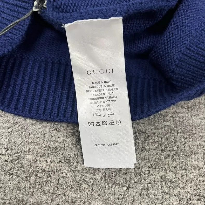 Gucci Gucci Double G jacquard V-neck knitted sweater 2502-Nextarr Size US S / EU 44-46 / 1 - 7 Thumbnail