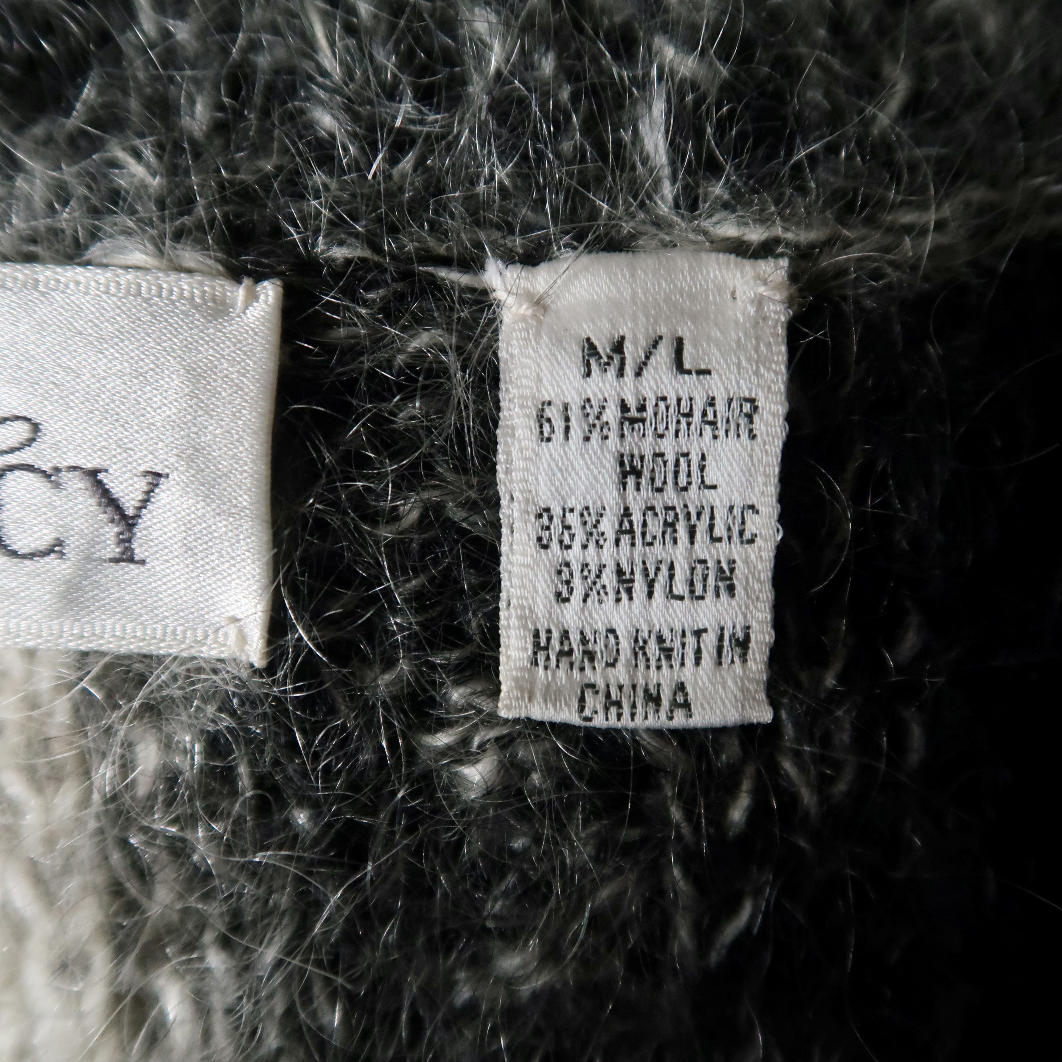 Ellen Tracy 1980s Linda Allard for ELLEN TRACY mohair-mix oversized vest Size L / US 10 / IT 46 - 10 Thumbnail