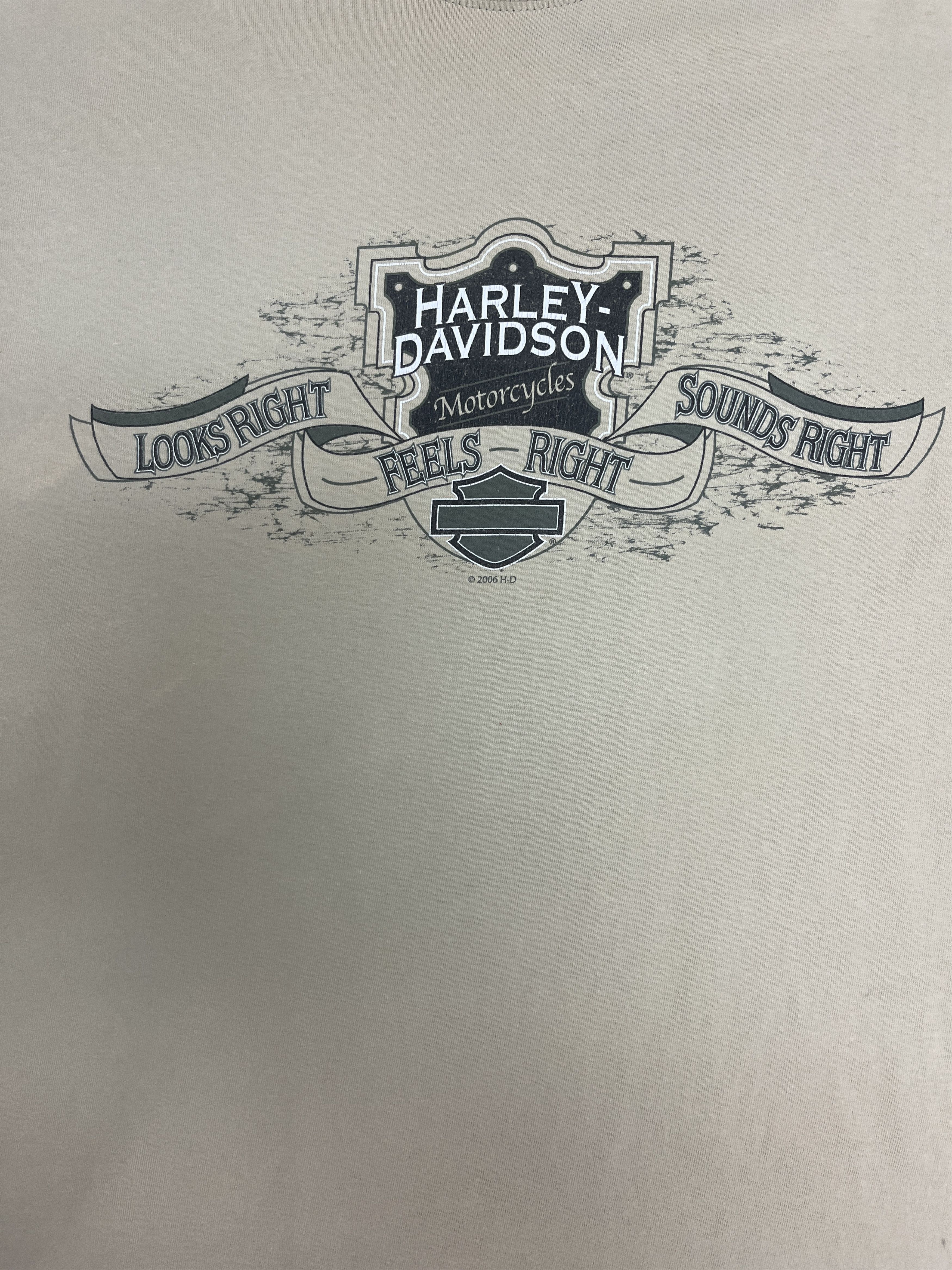 Vintage Harley Davidson New York City Vintage Beige T-Shirt Tee Size US XL / EU 56 / 4 - 2 Thumbnail