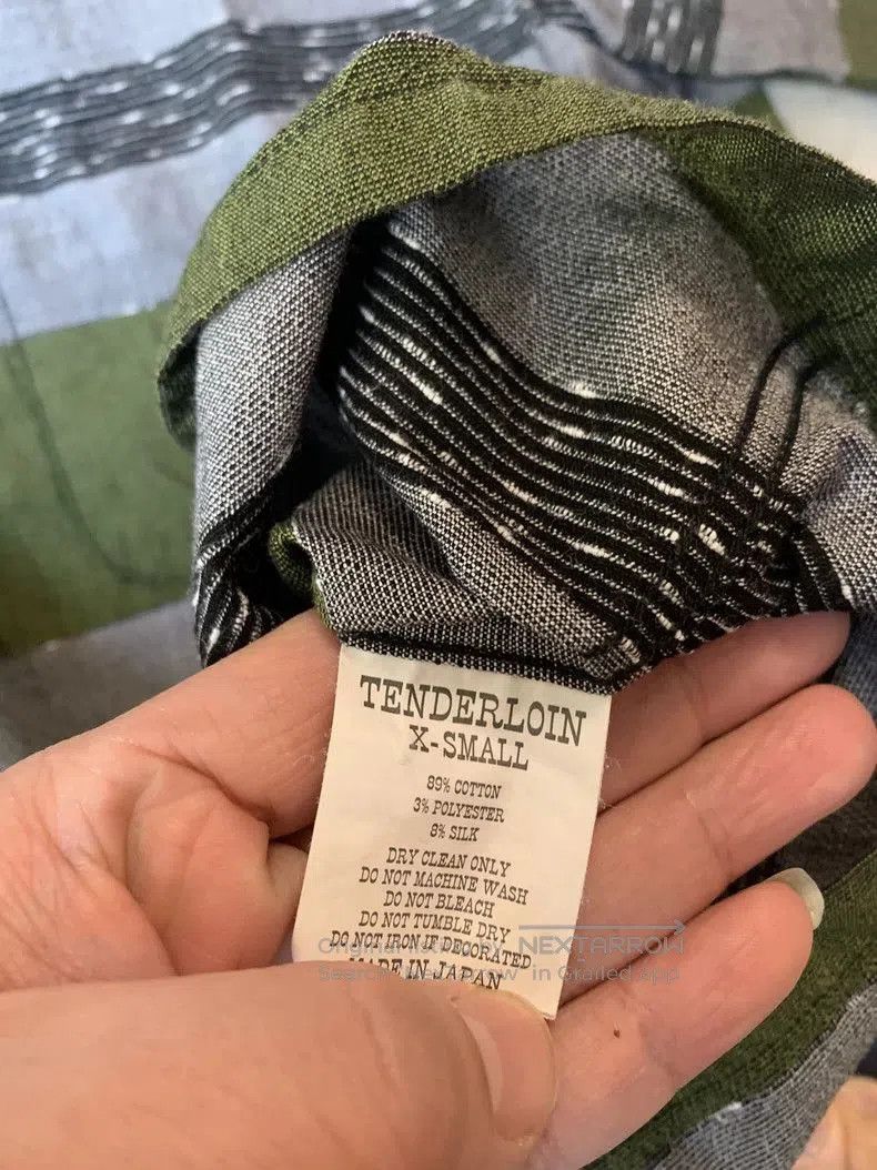 Tenderloin Tenderloin k-7 Striped Silk T-Shirt. Size US XS / EU 42 / 0 - 4 Thumbnail