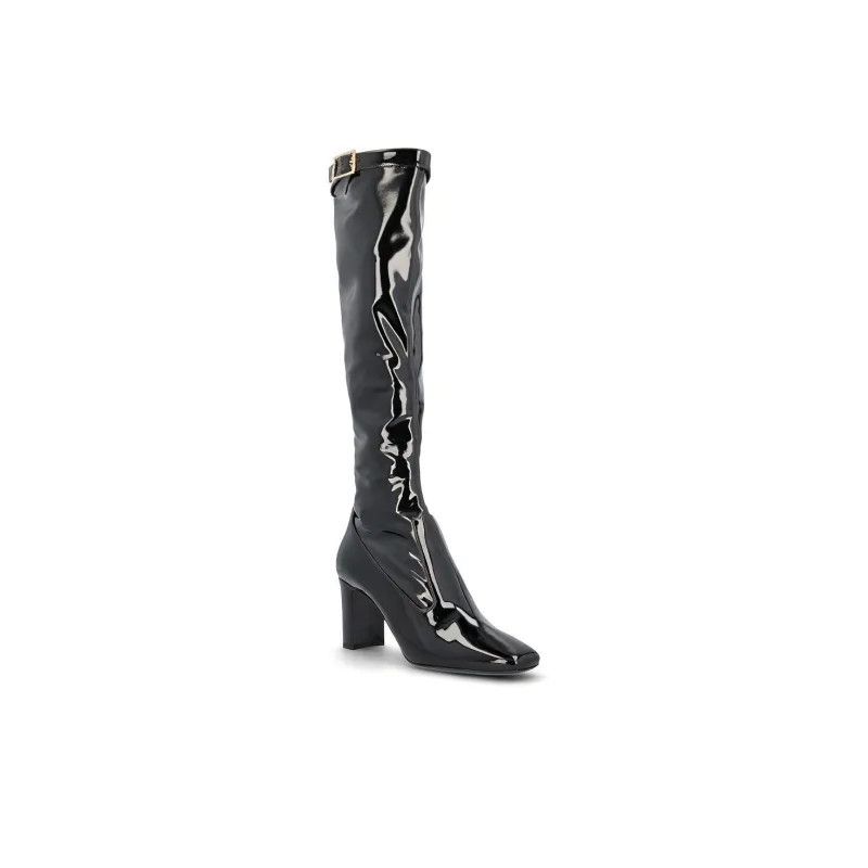 Saint Laurent Paris o1s1wg111224 Elle Square Toe Boots in Black Size US 8 / IT 38 - 3 Thumbnail