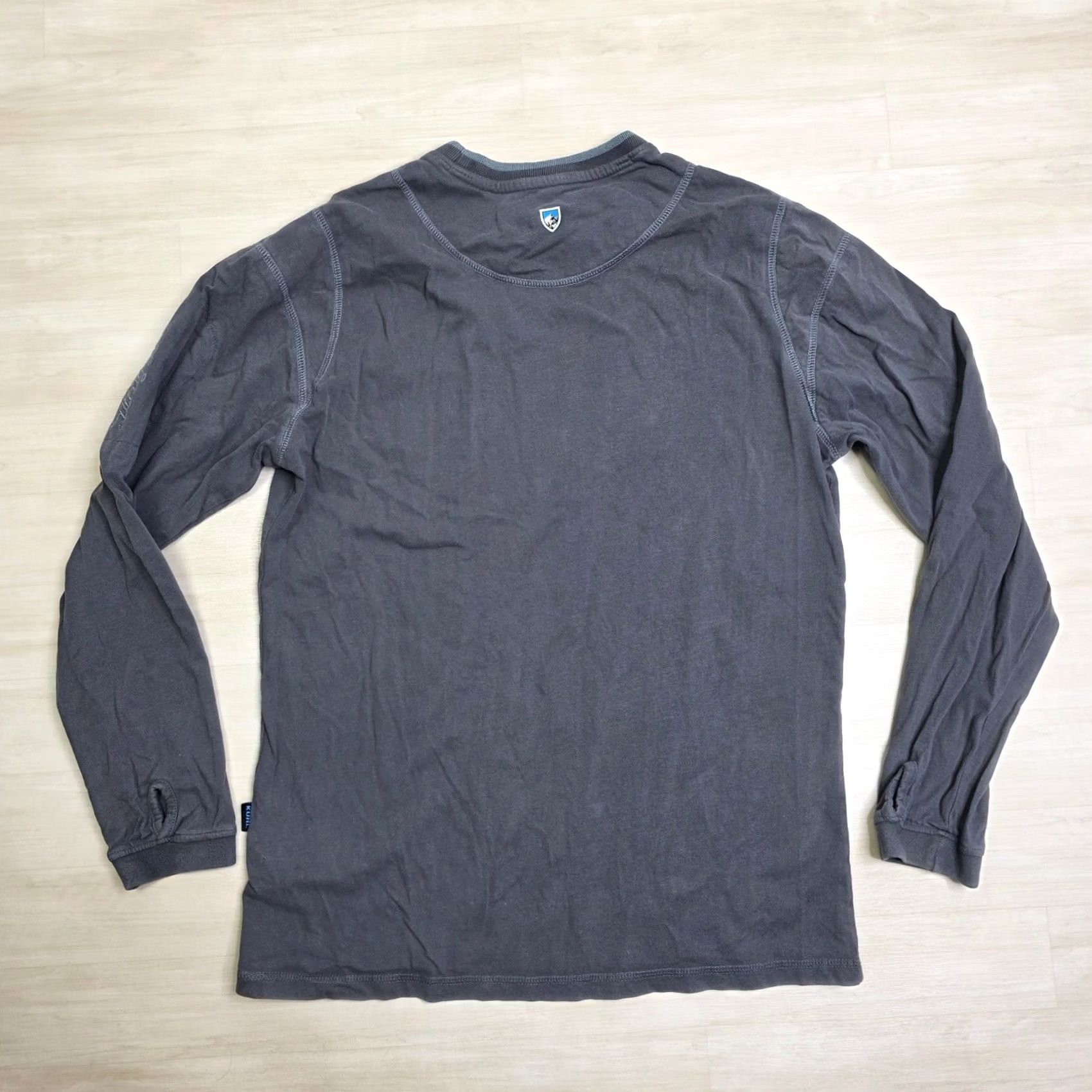 Vintage Kuhl Mens Small Charcoal Organic Cotton Long Sleeve Shirt Zip Pocket Size US S / EU 44-46 / 1 - 2 Thumbnail