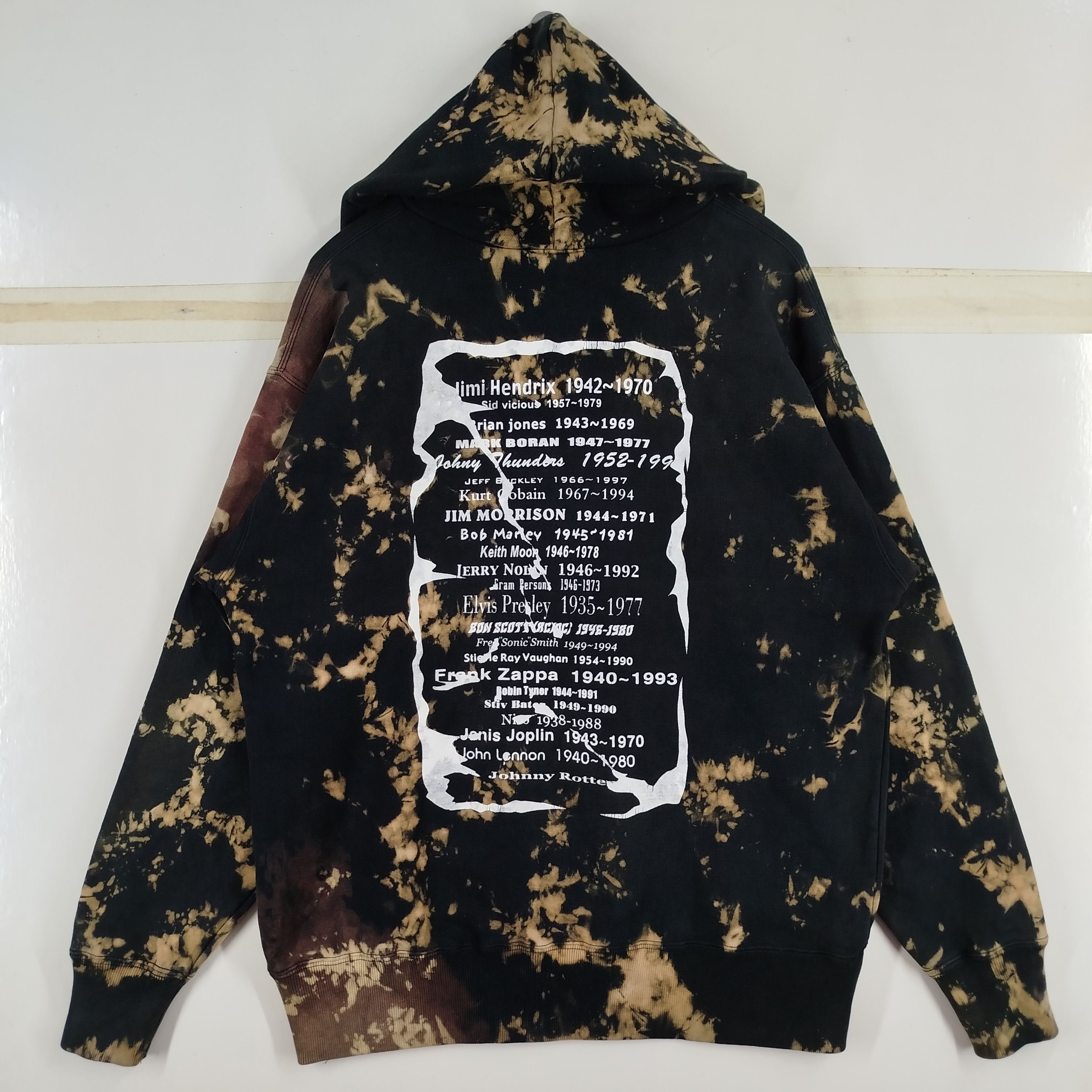 Band Tees Vintage Band List Name R.I.P Distressed Custom Made Tye Dye Size US L / EU 52-54 / 3 - 1 Thumbnail