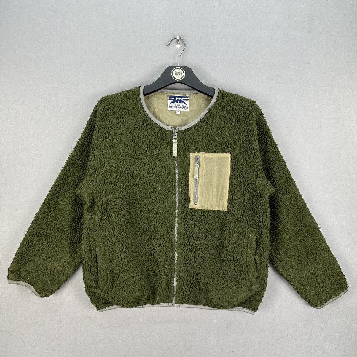 Vintage Vintage Green Sherpa Zipper Cardigan Jacket Size US S / EU 44-46 / 1 - 1 Thumbnail