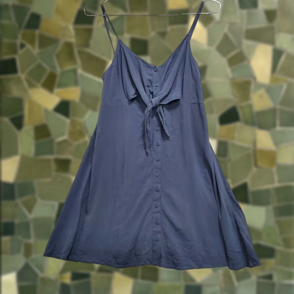 Topshop Topshop Blouse Top Womens Petite Gray Viscose Knotted Front Sleeveless Casual Modern 2P Womens Size XS / US 0-2 / IT 36-38 - 1 Thumbnail