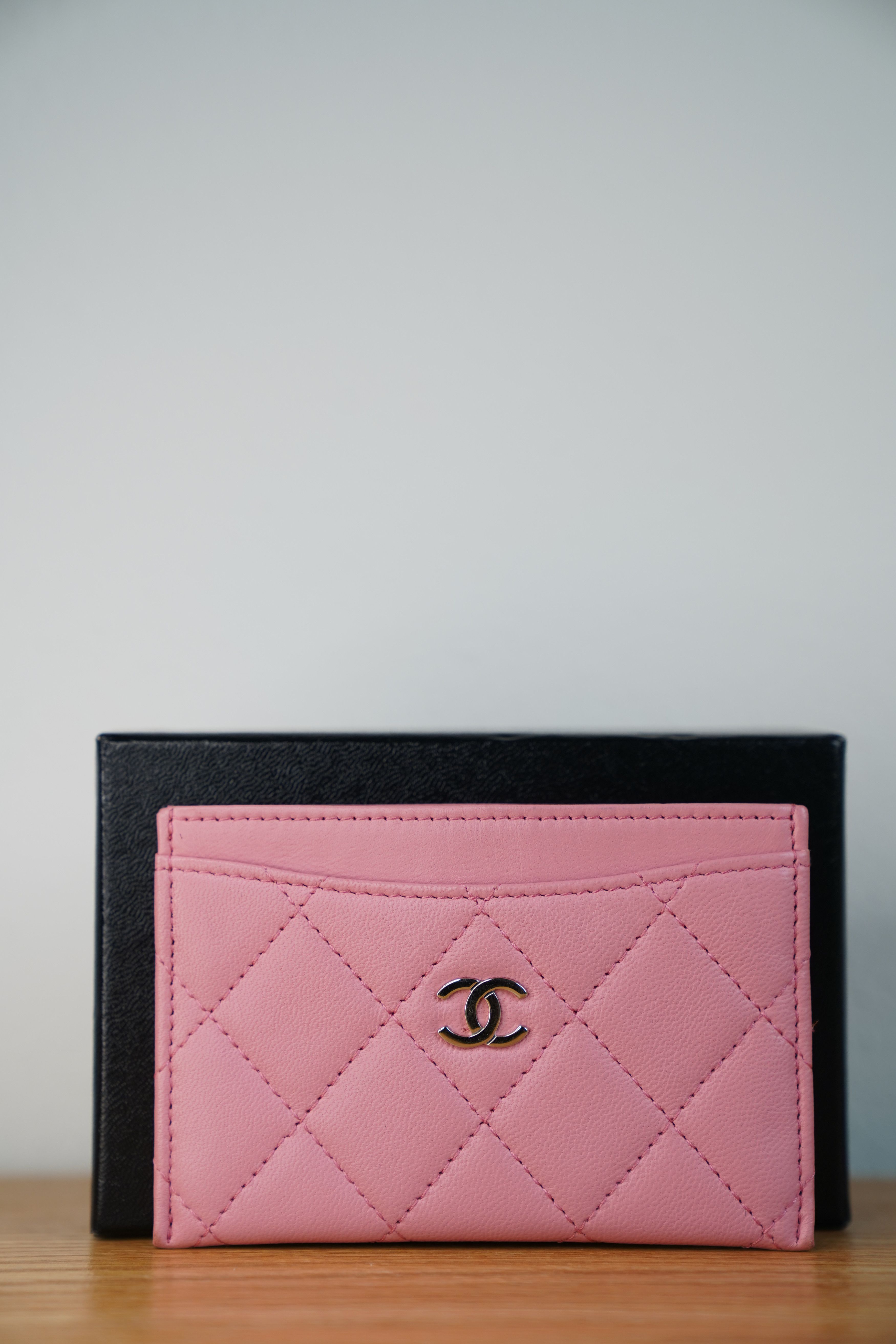Chanel Chanel Classic Card Holder Quilted Caviar Pink Size ONE SIZE - 9 Thumbnail