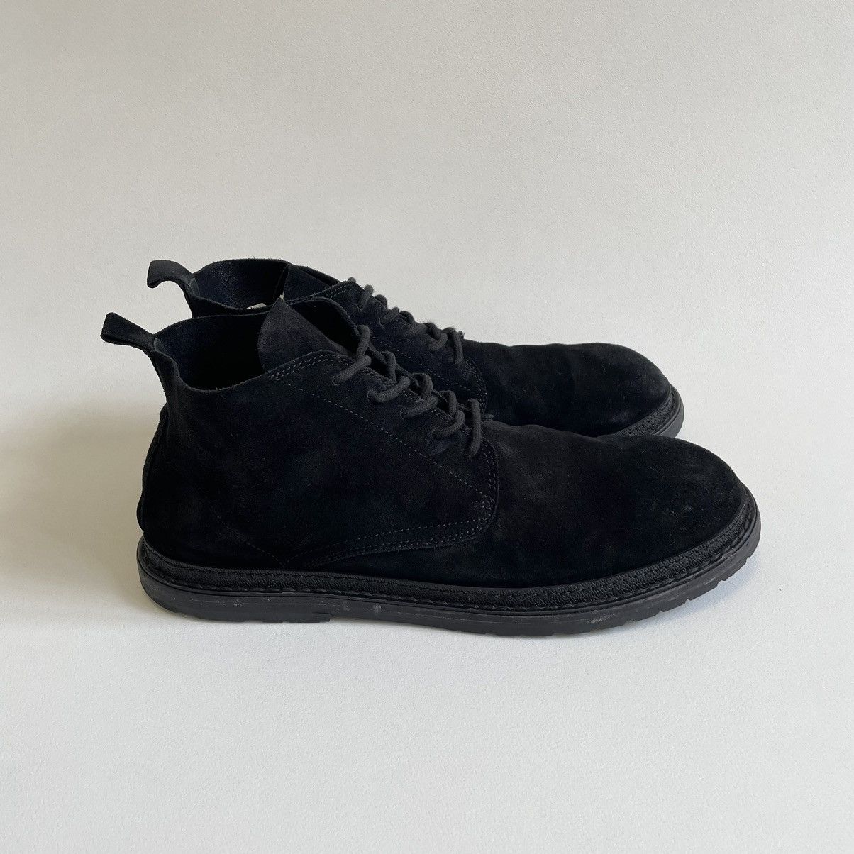 Ann Demeulemeester Early 2010s Black Suede Chukka Boots Size US 12 / EU 45 - 8 Thumbnail