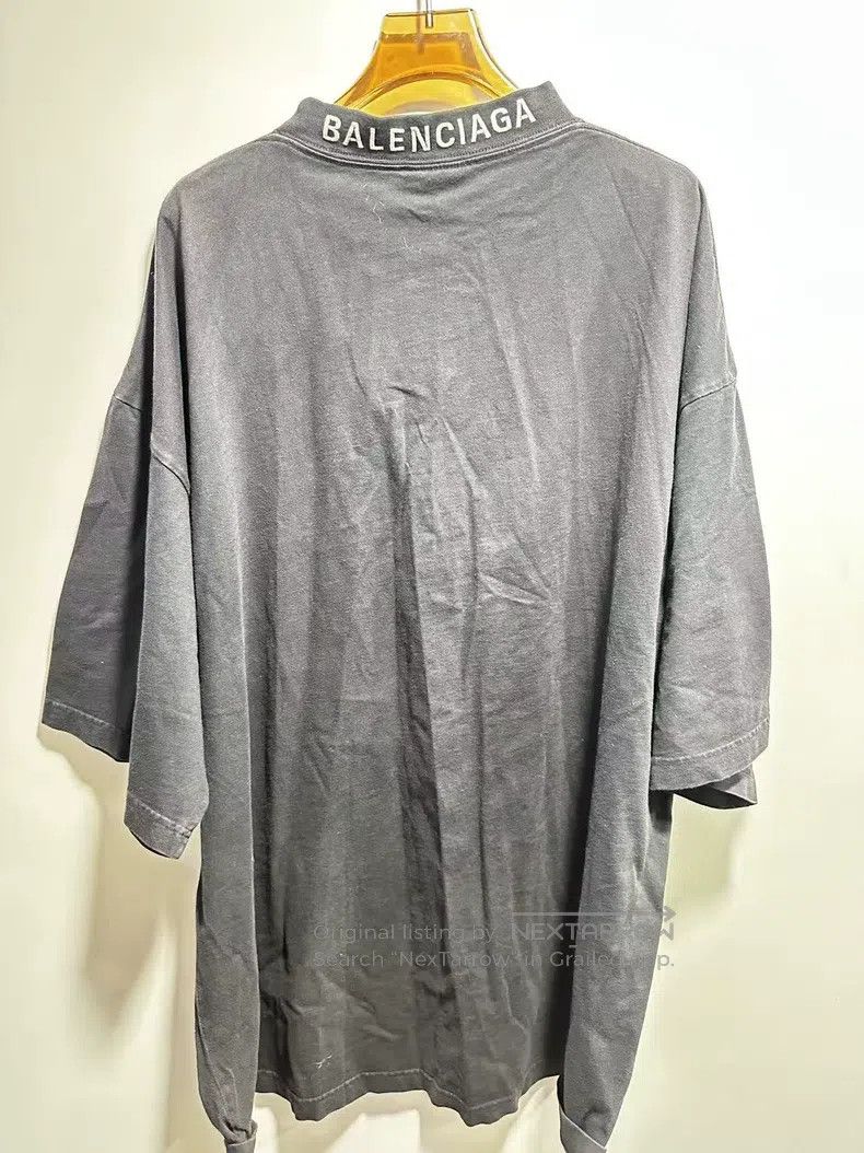 Balenciaga Balenciaga Grey Heart Print Short Sleeve T-Shirt Size US M / EU 48-50 / 2 - 2 Thumbnail