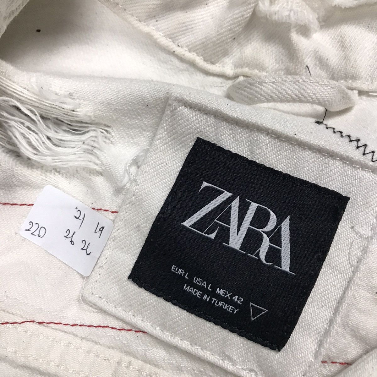 Japanese Brand × Zara Zara distressed punk button denim jacket Size US L / EU 52-54 / 3 - 12 Thumbnail
