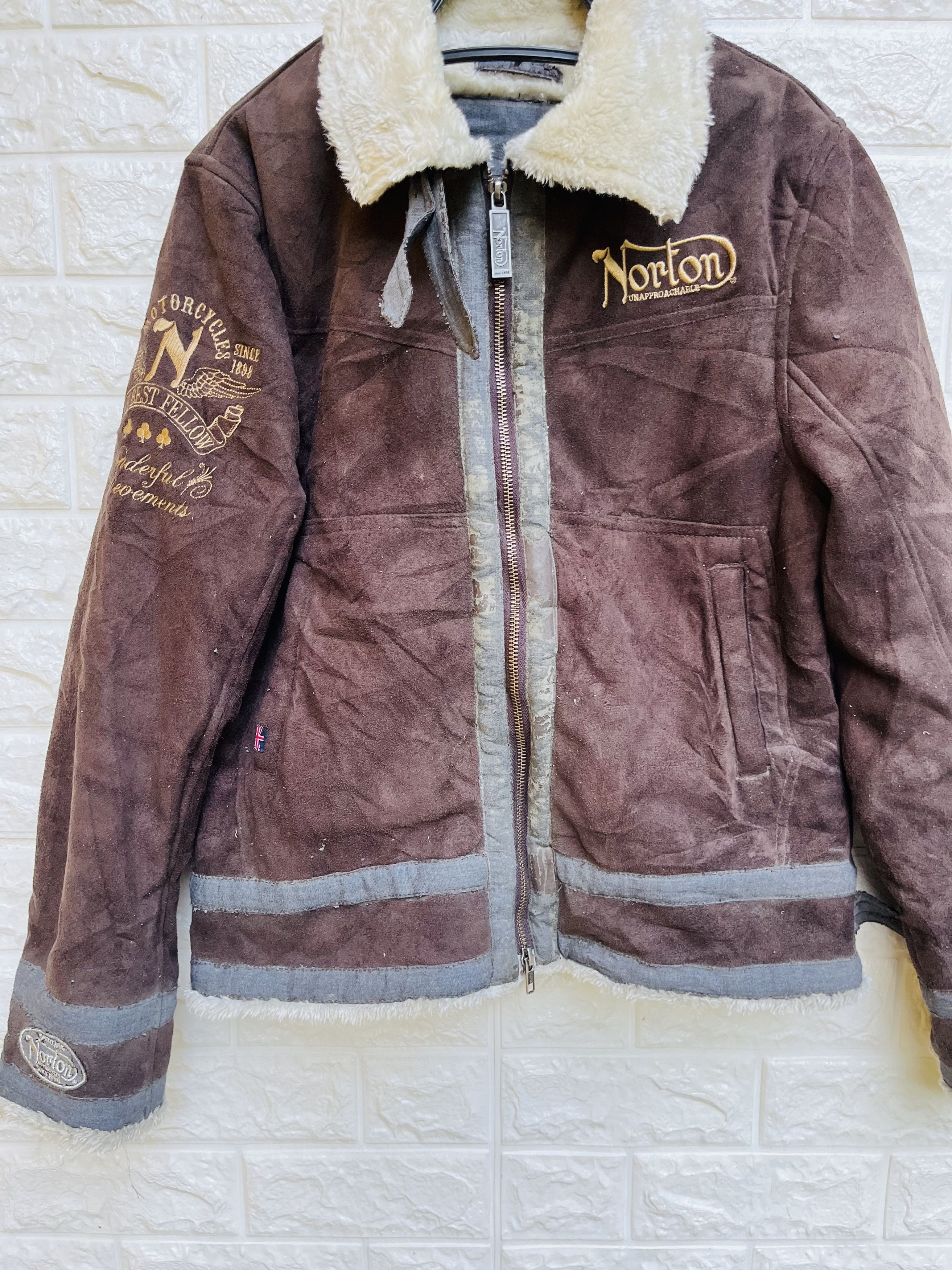 Japanese Brand Vintage Norton Motorcycle Designer Fashion Style Jacket Size US M / EU 48-50 / 2 - 4 Thumbnail