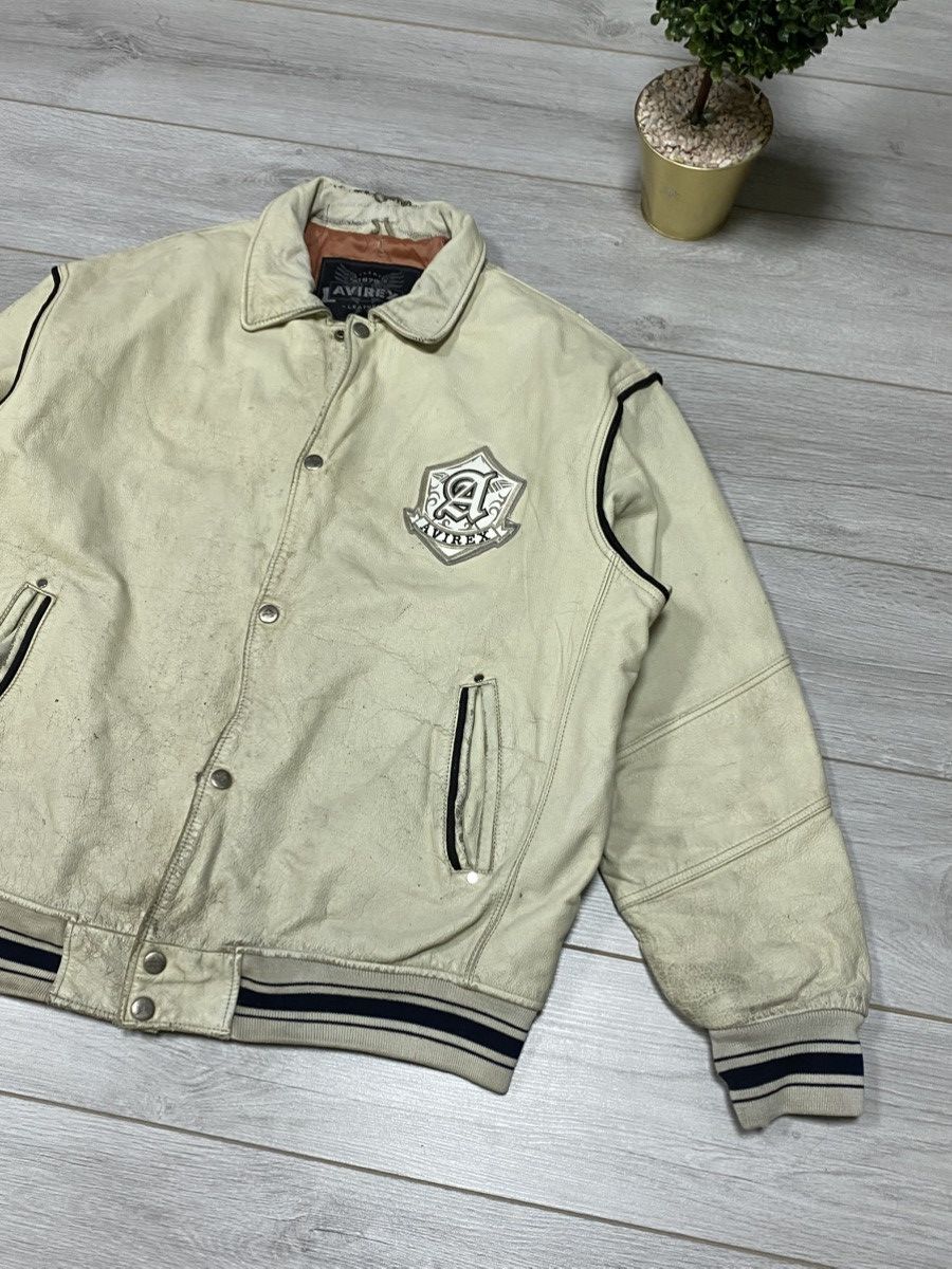 Avirex Avirex vintage Leather Jacket distressed New York big logo Size US XXL / EU 58 / 5 - 4 Thumbnail